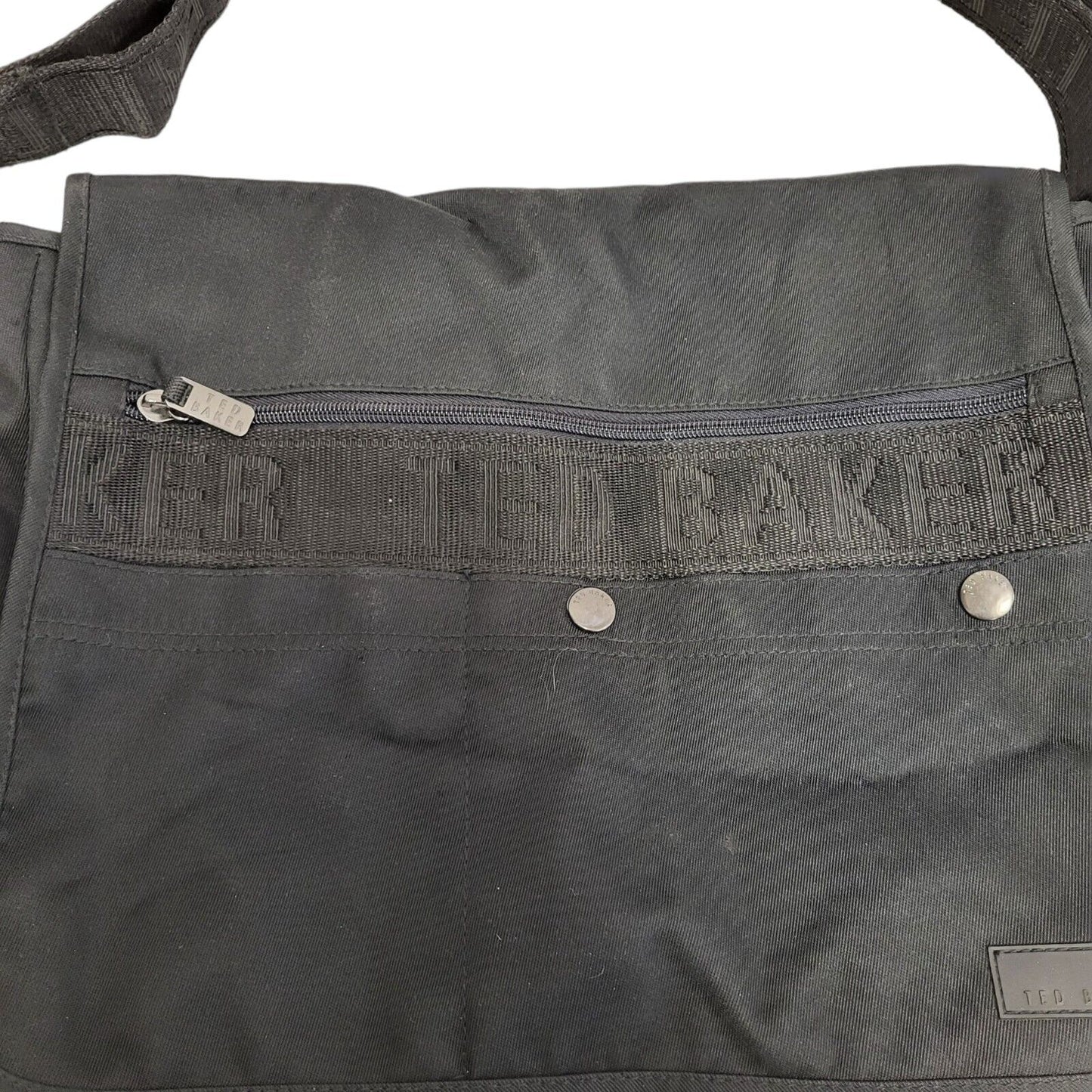 Ted Baker Black Textile Satchel Bag Uk Women's/Men's Size 12" x 16"
