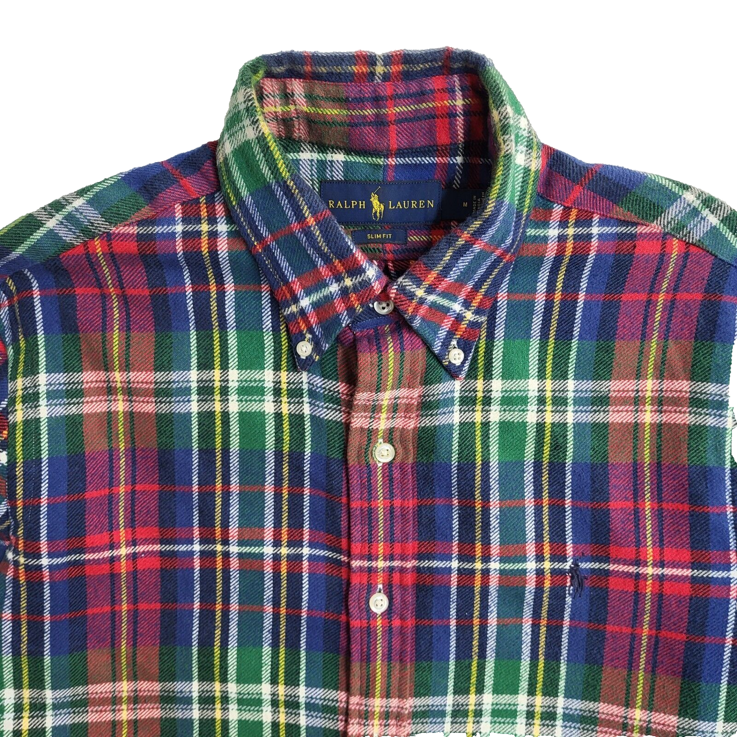 Ralph Lauren Multicoloured Checked Long Sleeve Shirt UK Men's Size M