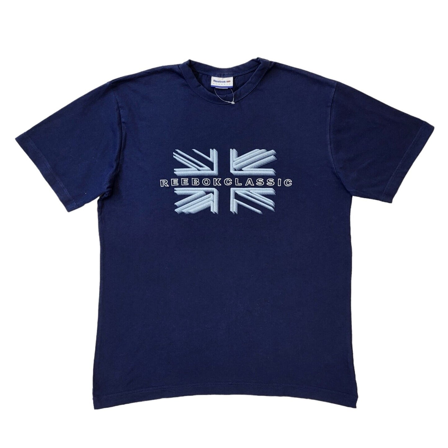 Reebok Classics Y2K Vintage Navy Blue Crew Neck T-Shirt Men's Size M