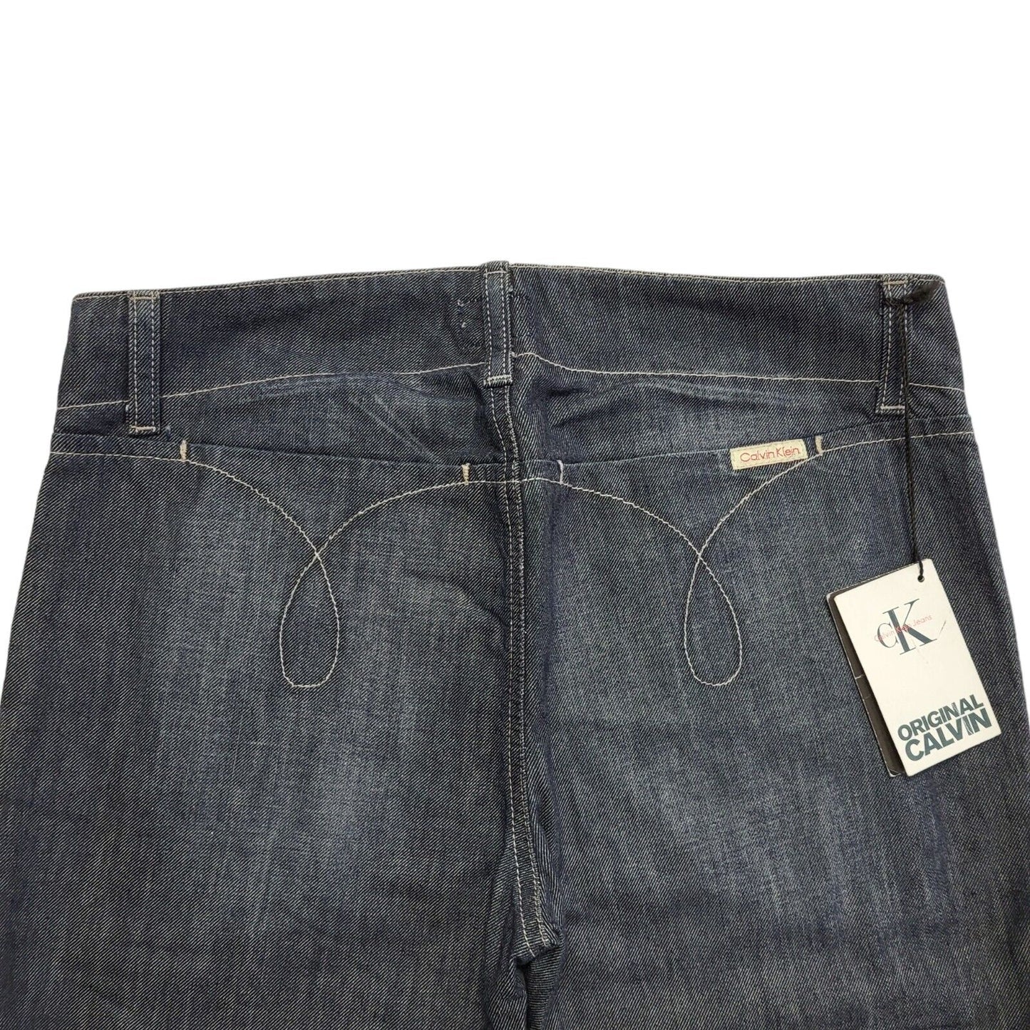Calvin Klein 90s Vintage Dark Blue Straight Denim Jeans Uk Women's 8 W27 L26