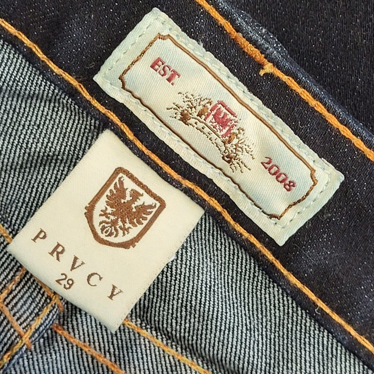 PRVCY Vintage 90s Dark Blue Bootcut Denim Jeans Women's Size 10 W29 L34