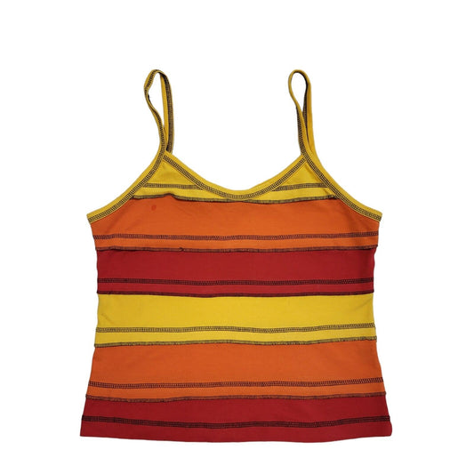 Nomads Vintage 90's Red & Yellow Strap Vest Top Womens UK Size S/M