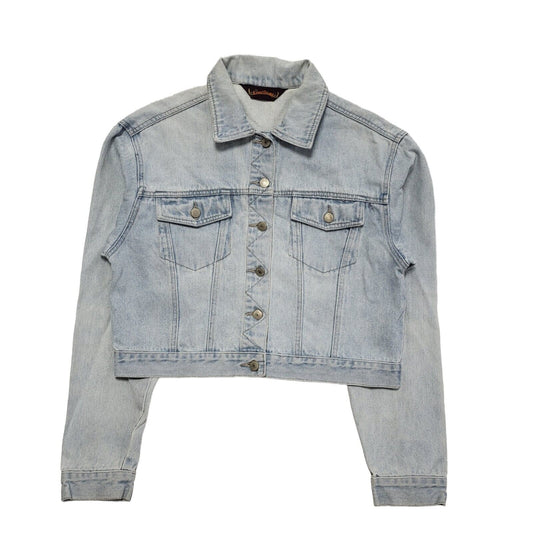 Lone Star Light Blue 90s Vintage Button Denim Jacket Uk Women's Size 14