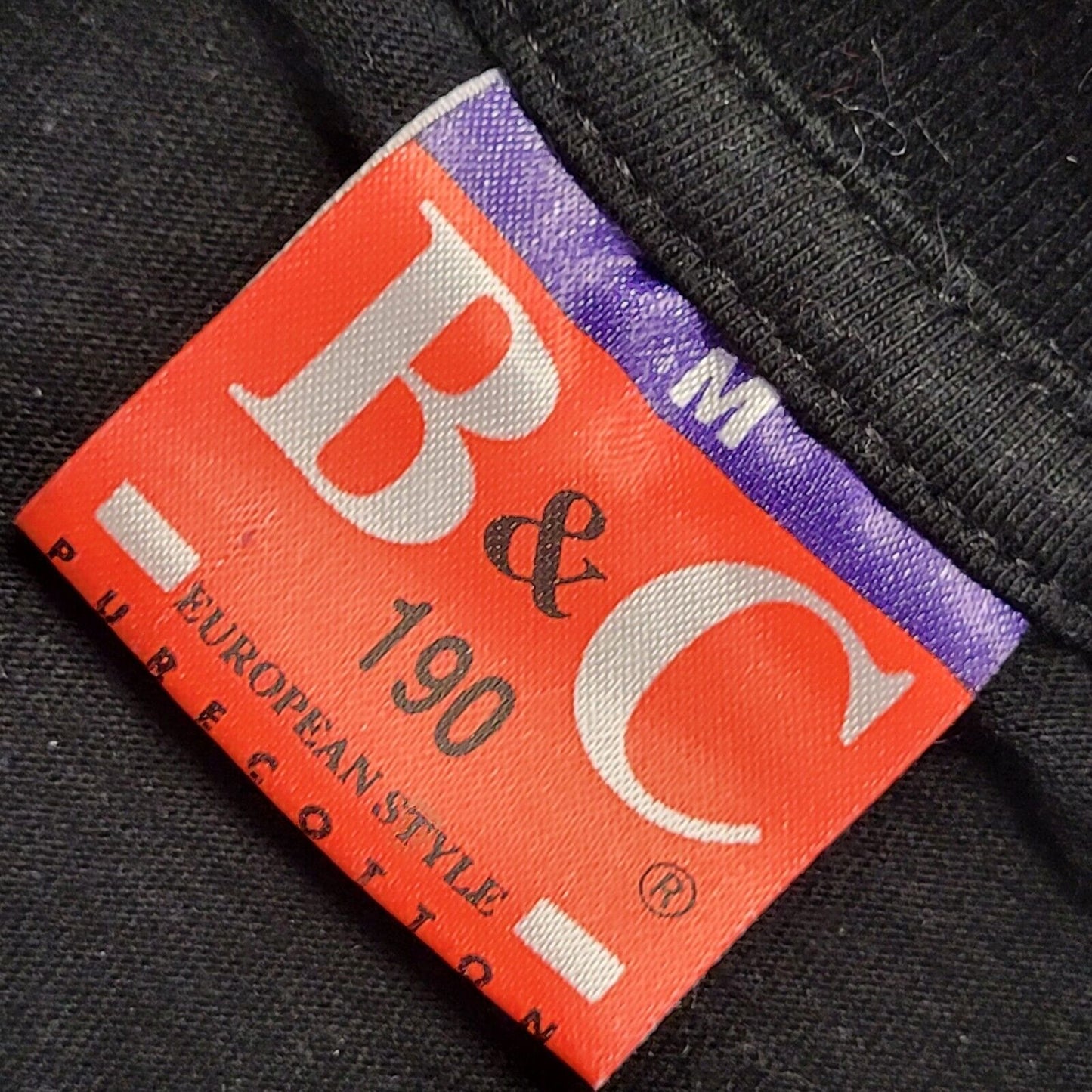 B&C Black Owl & Moon Vintage 90s T-Shirt Uk Men's Size Medium