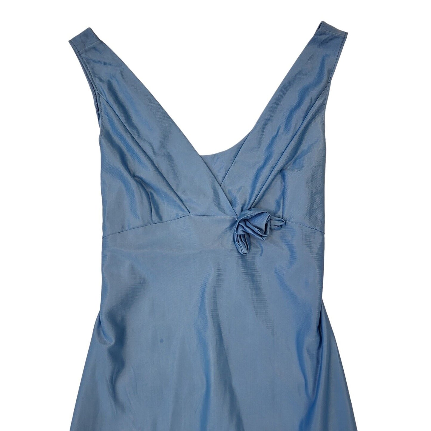 Sinclair Vintage 70s Light Blue Sleeveless Night Dress Uk Women's Size 12