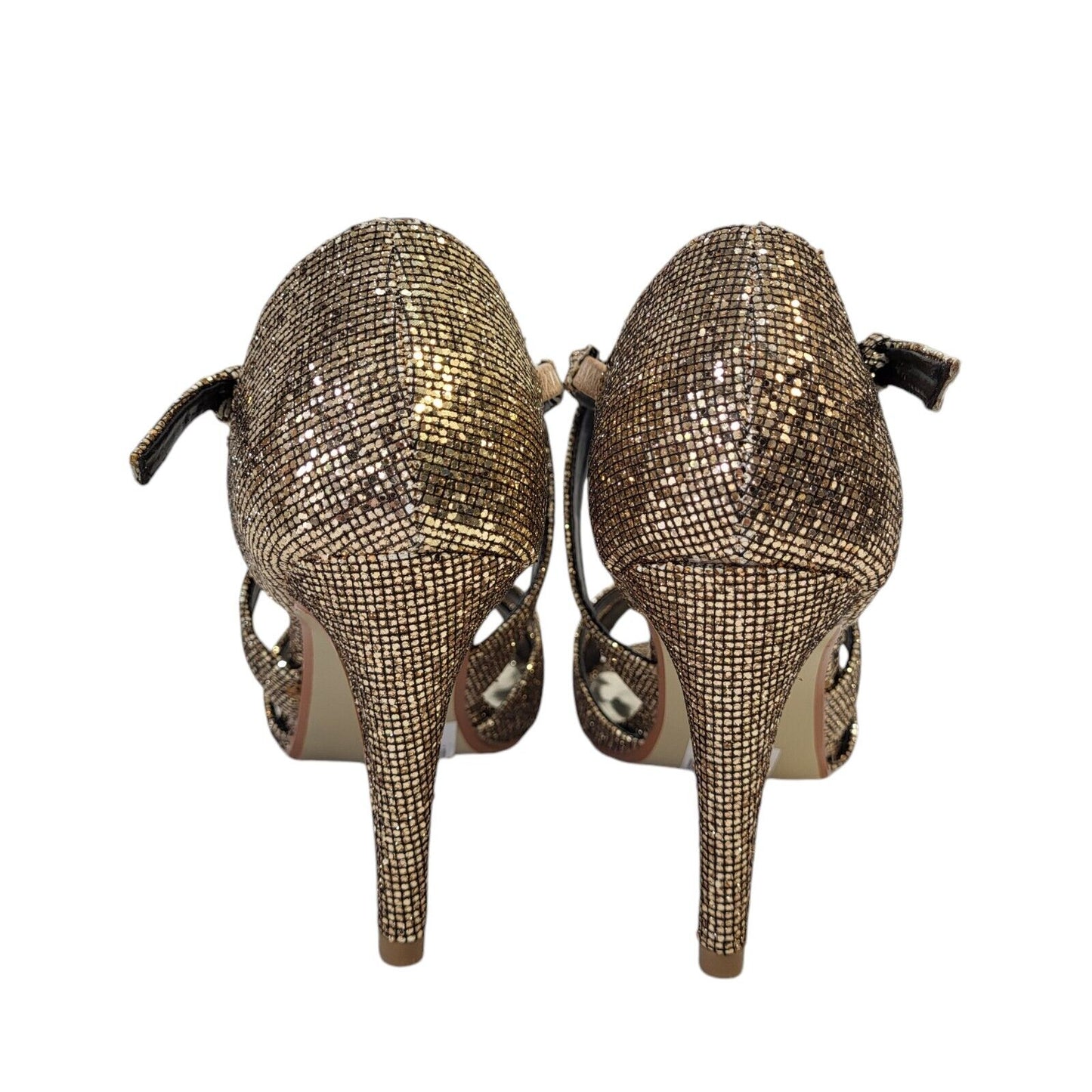 Dorothy Perkins Becca Gold Buckle Heel Shoes Uk Women's Size 6