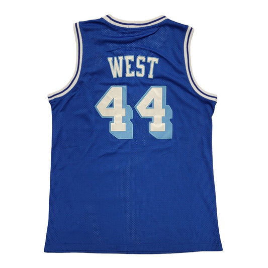 Mitchell & Nebb Los Angeles NBA Basketball Jersey Blue NO.44 West Mens XL