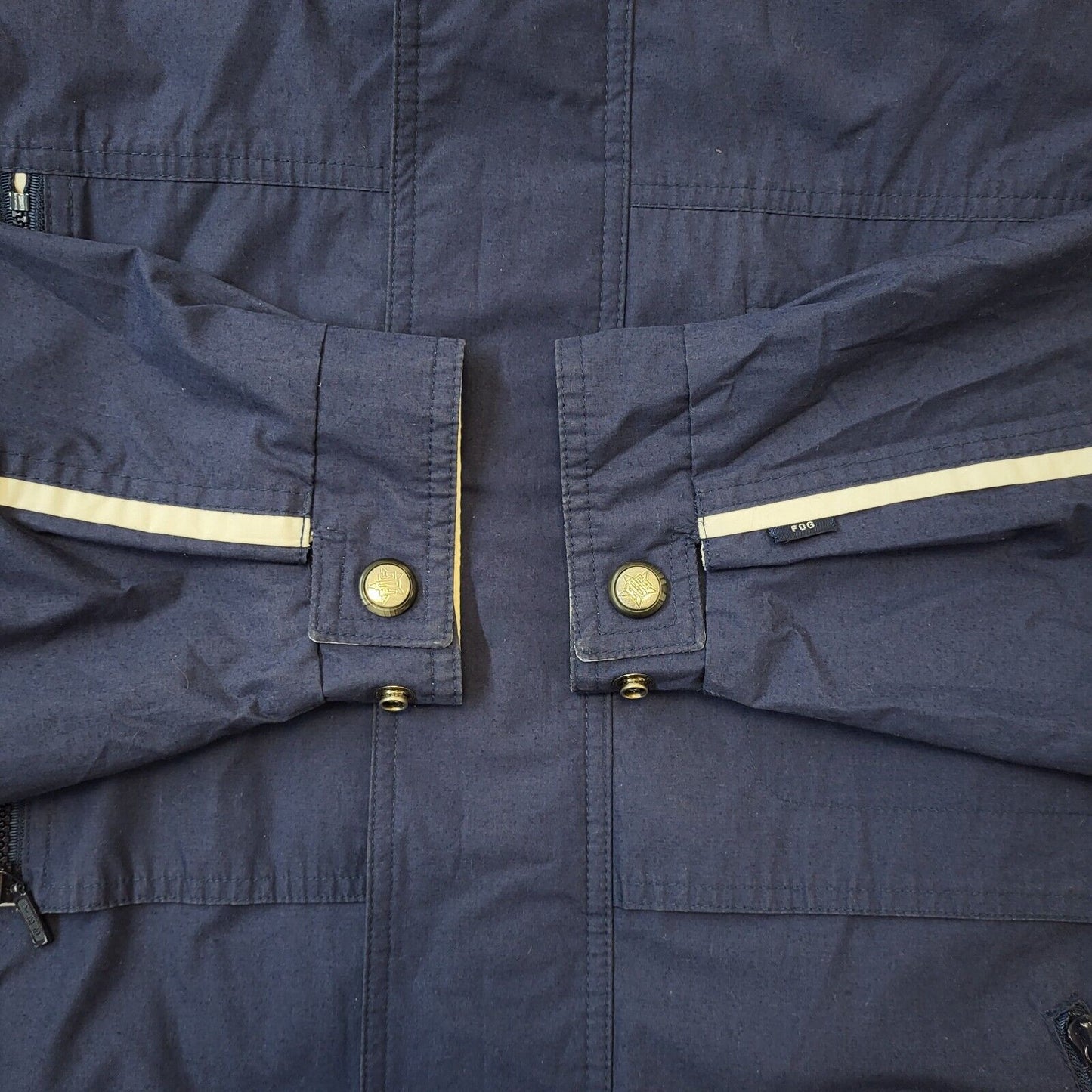 London Fog Vintage 90s Navy Blue Zip Up Lightweight Jacket Men's Size M