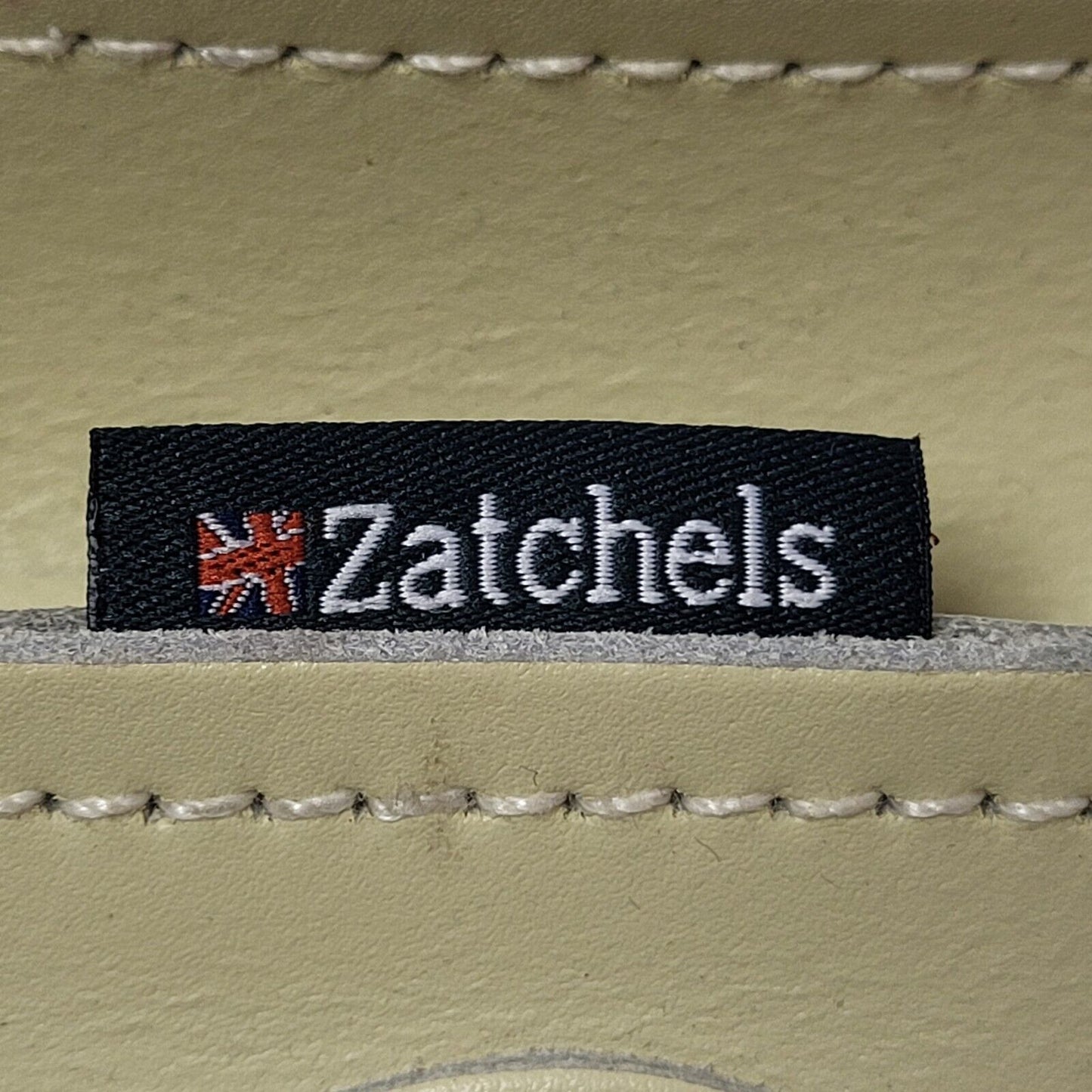 Zatchels Light Green Leather Pink Satchel Shoulder Bag Uk Women's 12" x 10"