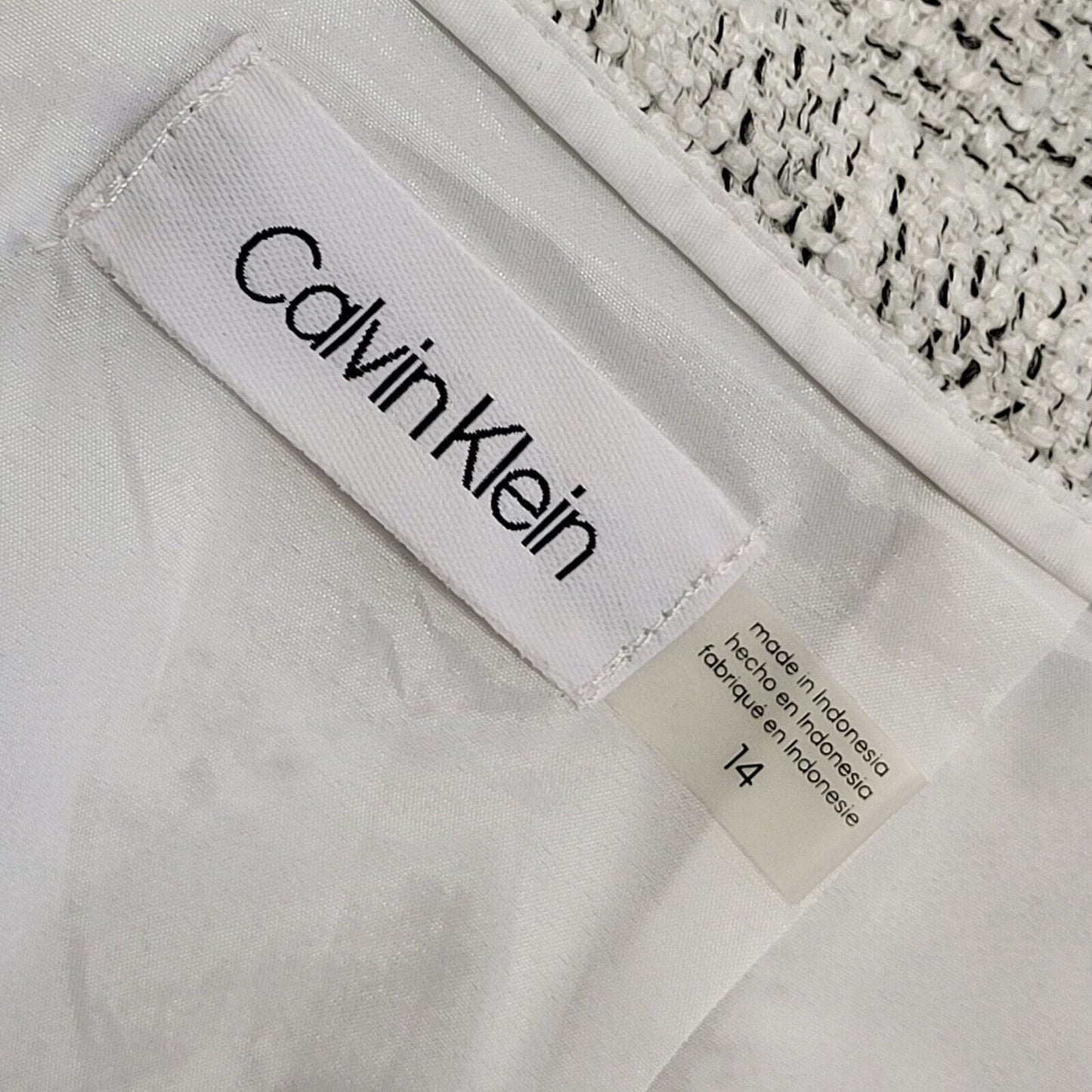Calvin Klein White/Black Midi Skirt Vintage Y2K BNWT Womens UK Size 14-16 W32-34