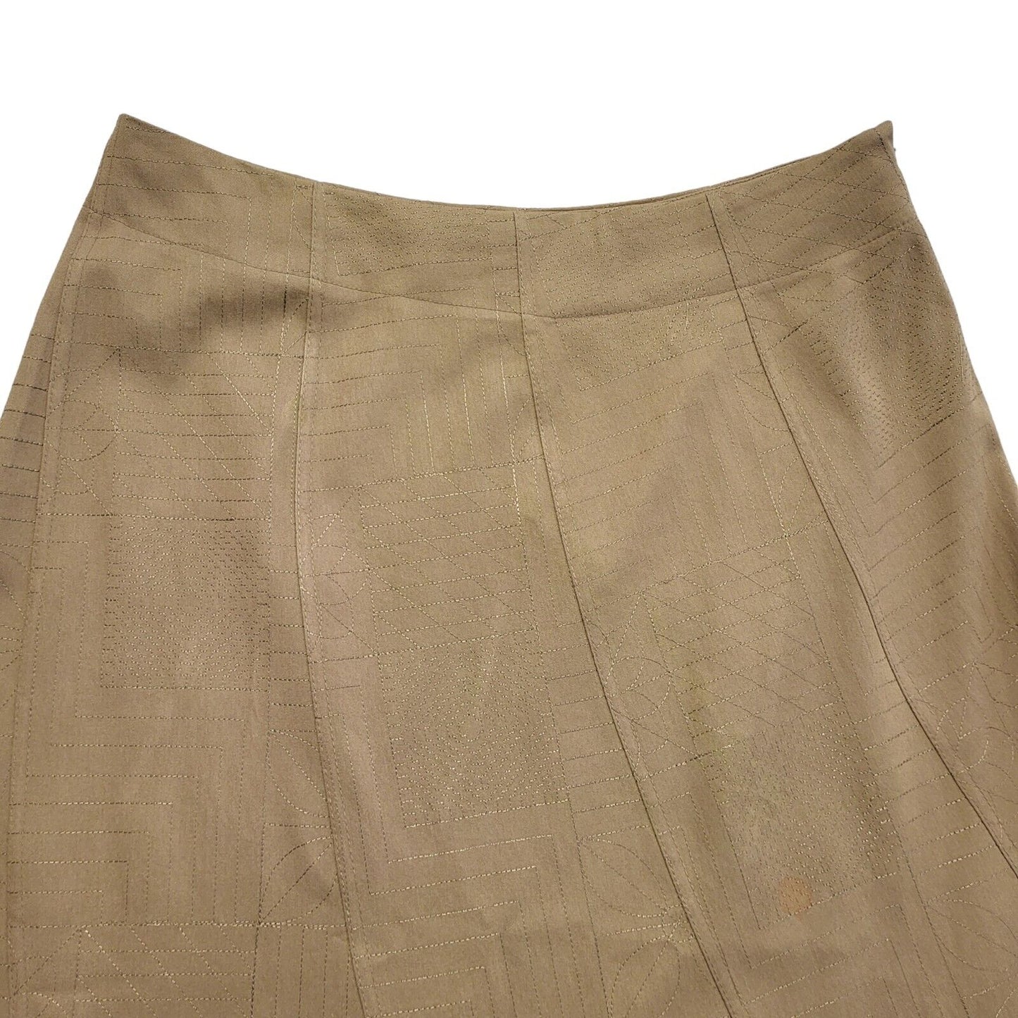 Stephen Vintage 90's Brown Long A-Line Skirt Womens UK 16 W34