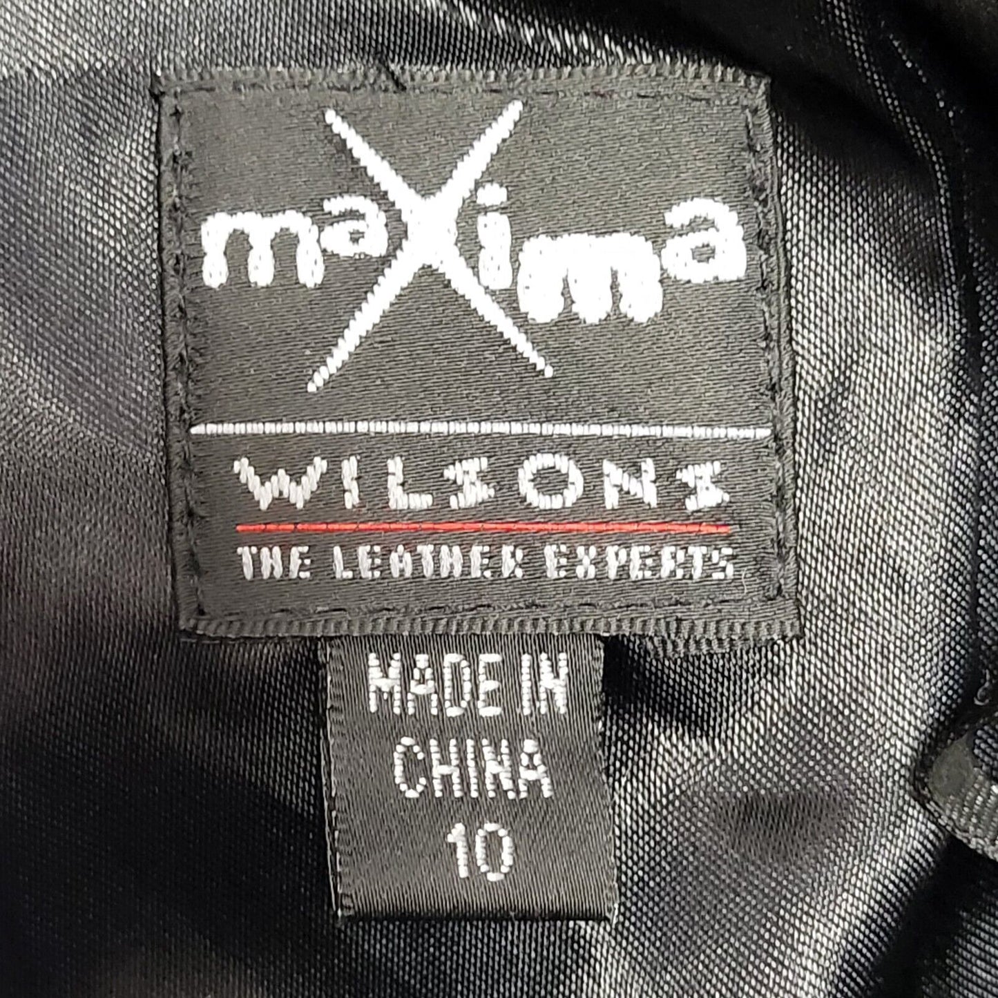 Wilsons Maxima 90s Straight Leg Black Leather Trousers Uk Women's 10 W28 L34