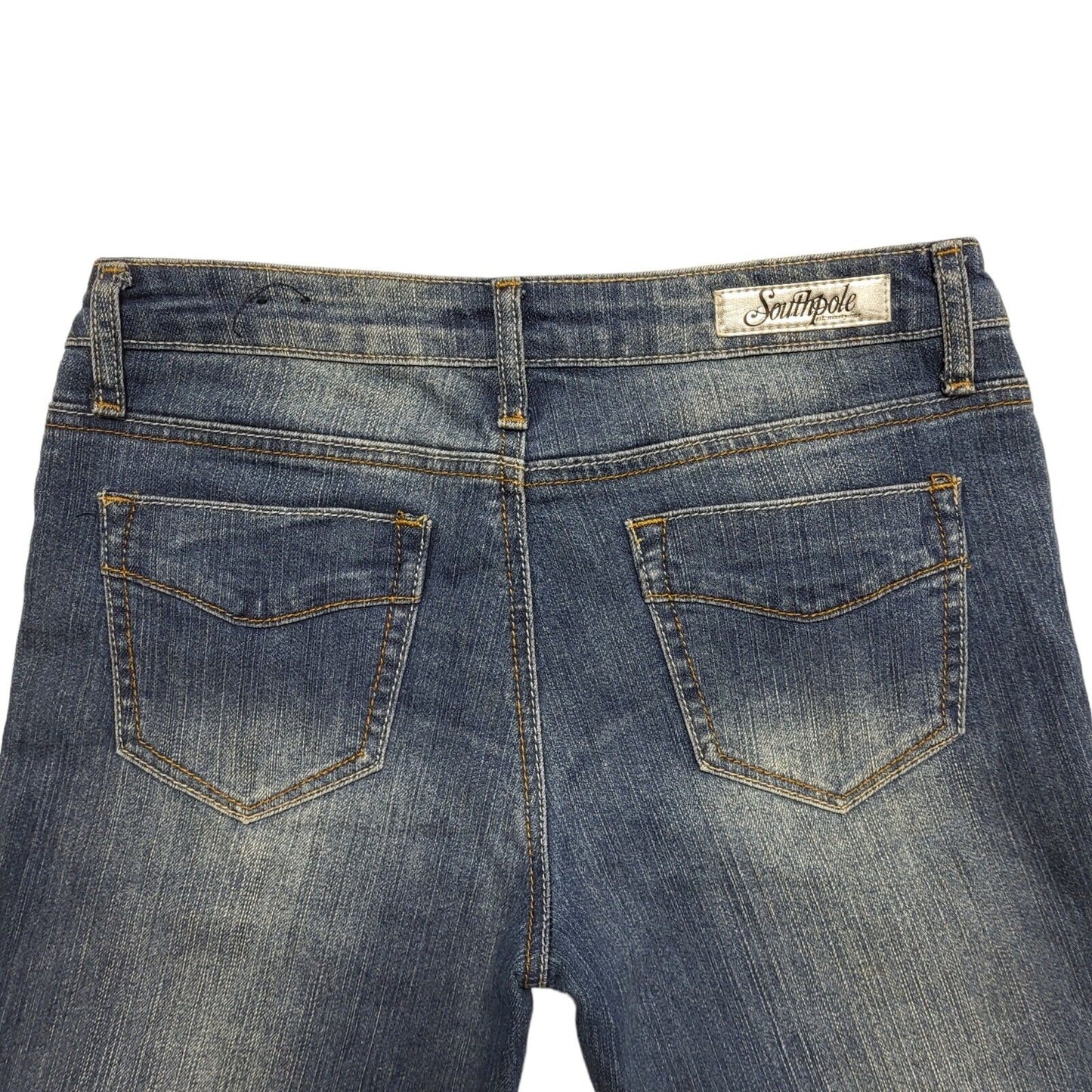 Ozone Y2k Vintage Dark Blue Bootcut Denim Jeans Uk Women's 12 W30 L33