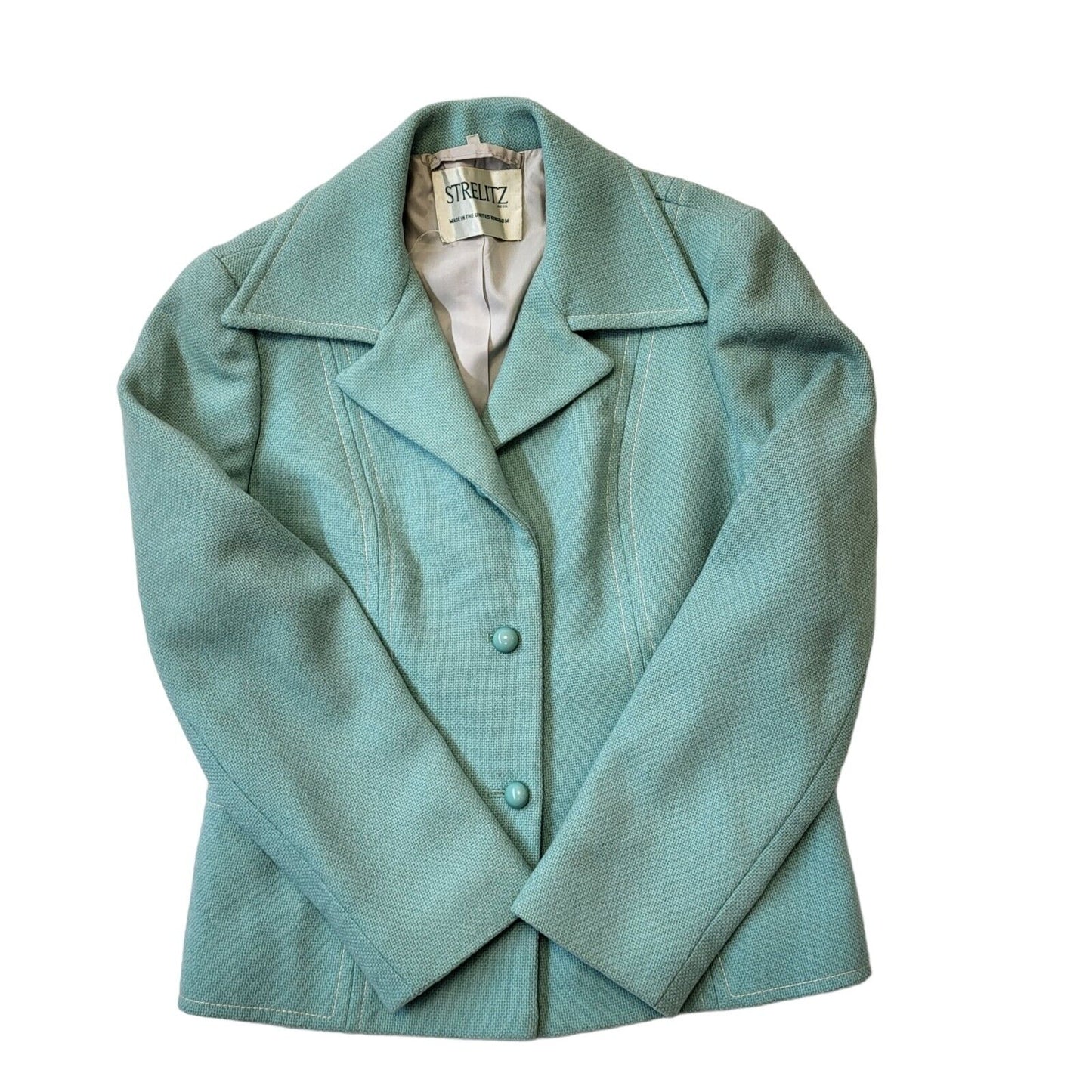 Strelitz 70s Vintage Wool Dress Jacket Women's Size 16