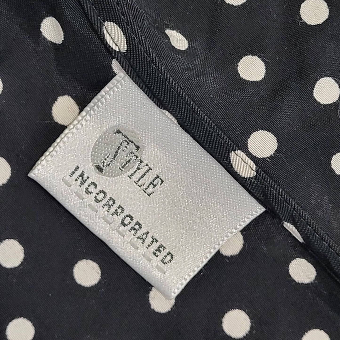 Style Vintage 90's Black & White Polka Dot Midi A-Line Dress Women's UK Size 10
