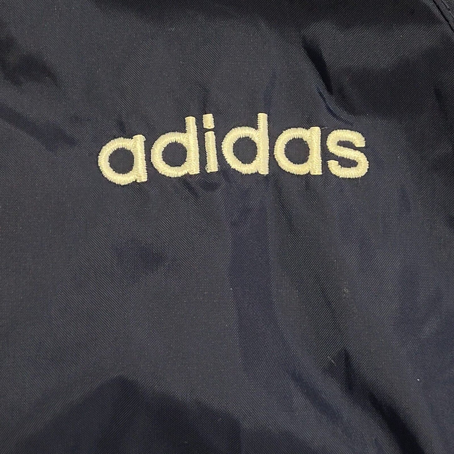 Adidas 90s Vintage Blue Hooded Zip Up Jacket Kids Size Small