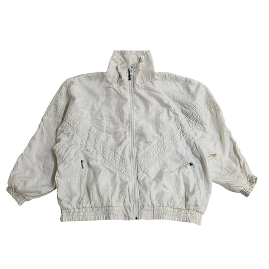 Rodeo Vintage 80s White Shell Jacket Uk Women's Size 18