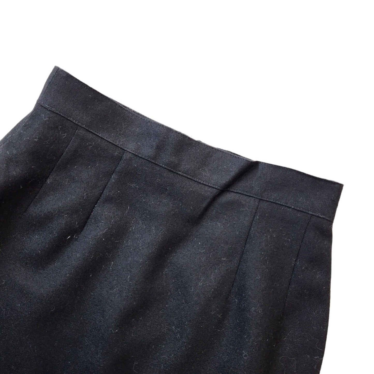 80's Vintage Black High Waisted Mini Skirt Women's Size 12 EU 36 W 28