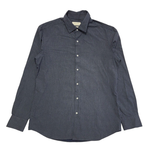 Massimo Dutti Y2K Blue Long Sleeve Formal Shirt Men's Size Large