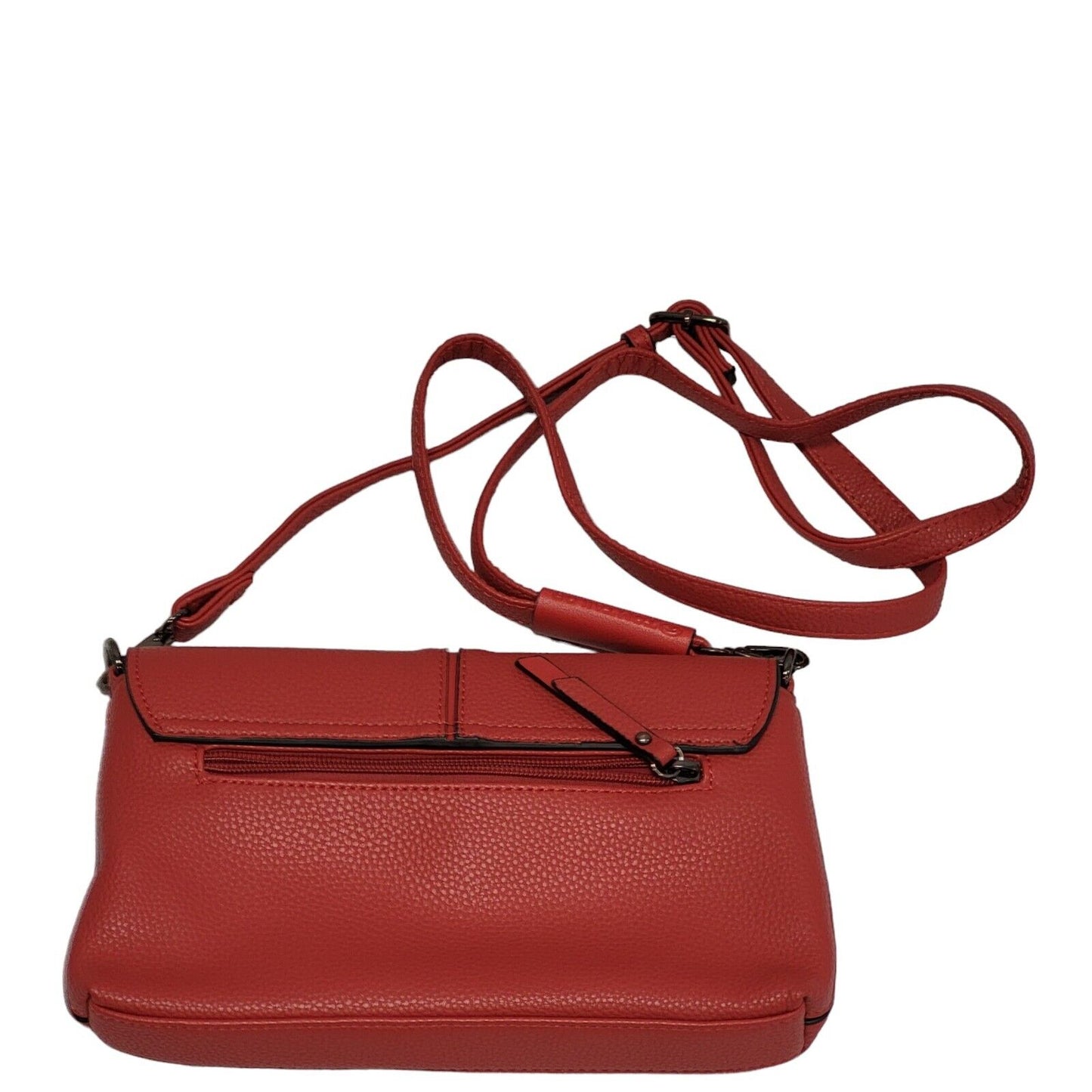 Tom Tailor Red Leather Small Shoulder Bag Uk Women's Size 6.5" x 10"