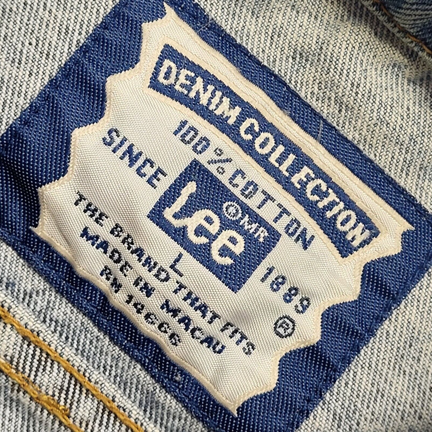 Lee Brickseller Vintage 90s Mid Blue Denim Jacket Uk Men's Size Large