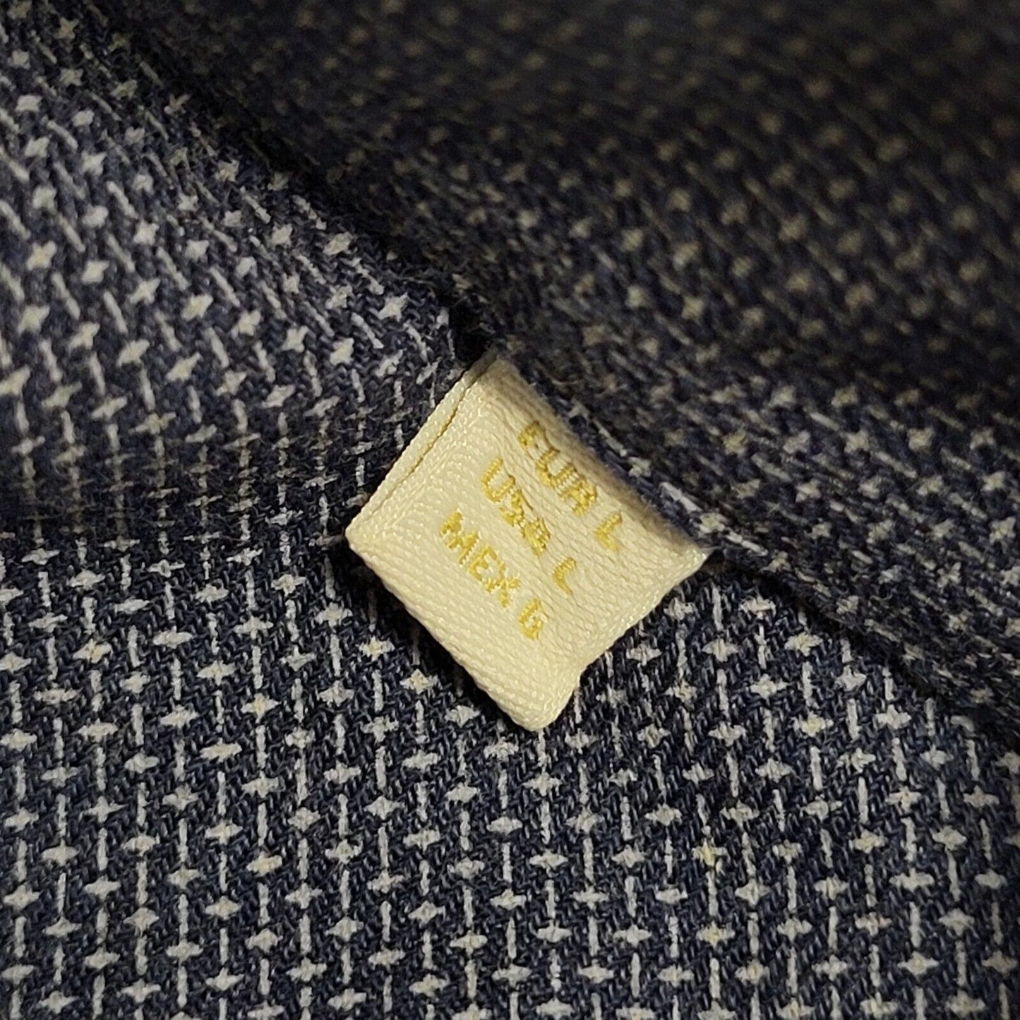 Massimo Dutti Y2K Blue Long Sleeve Formal Shirt Men's Size Large