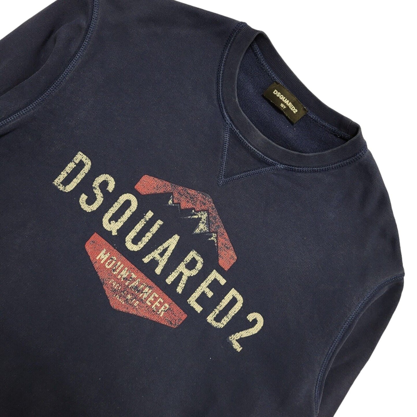 Dsquared2 Mountaineer Blue Long Sleeve Sweatshirt Boy's Age 16