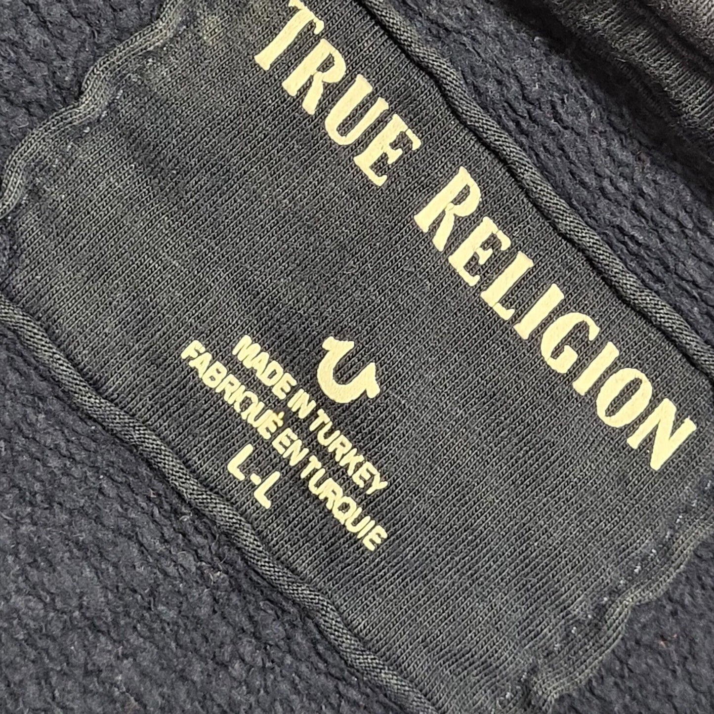 True Religion Y2K Navy Blue Round Neck Sweatshirt Uk Men's Size Large