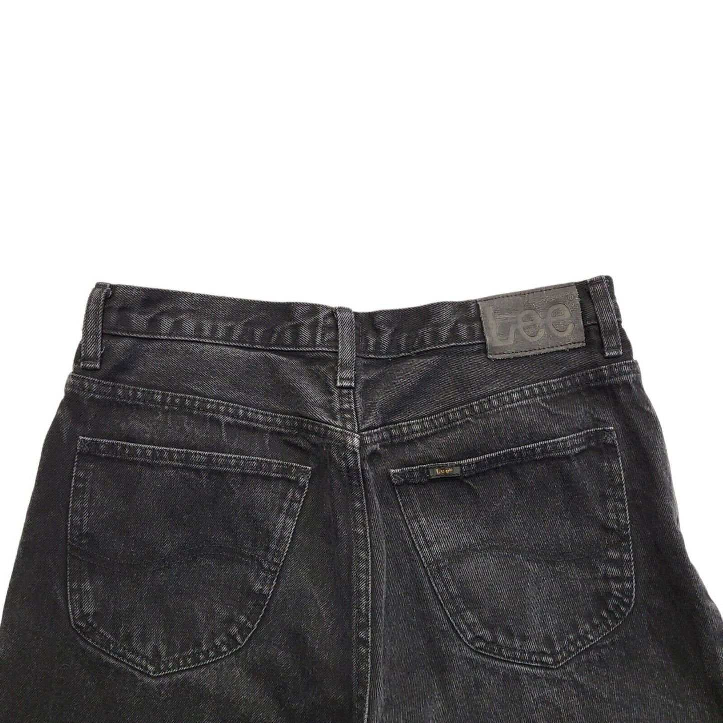 Lee Brooklyn Black Straight Denim Jeans Uk Women's Size 16 W34 L34