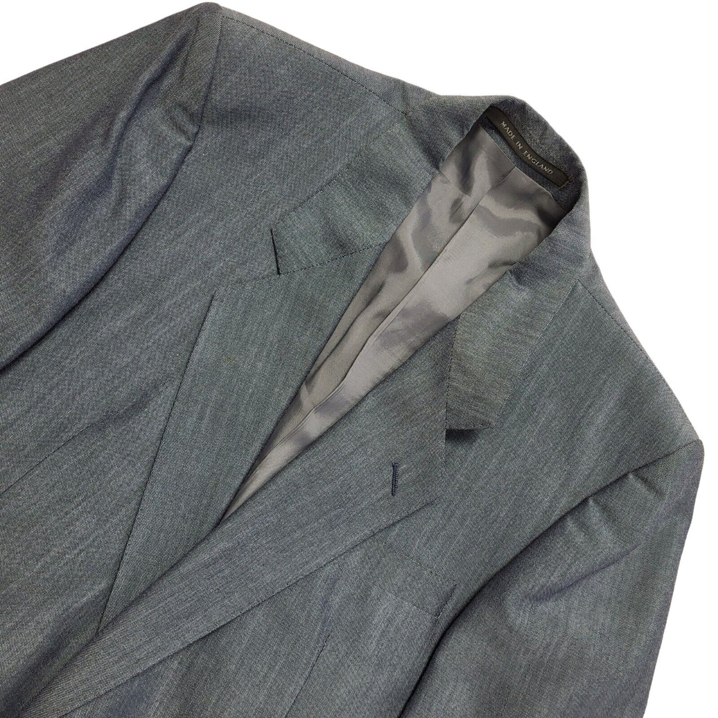 The Label Vintage 90s Blue 2 Piece Suit & Trousers Uk Men's Size L 42" W36 L31