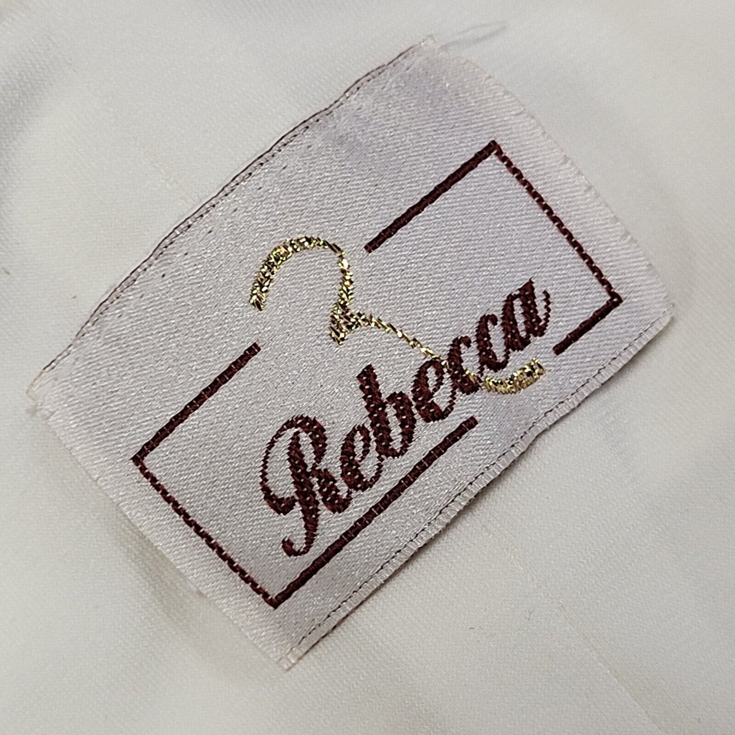 Rebecca Vintage 90s White Sleeveless Dress Uk Women's Size 8-10