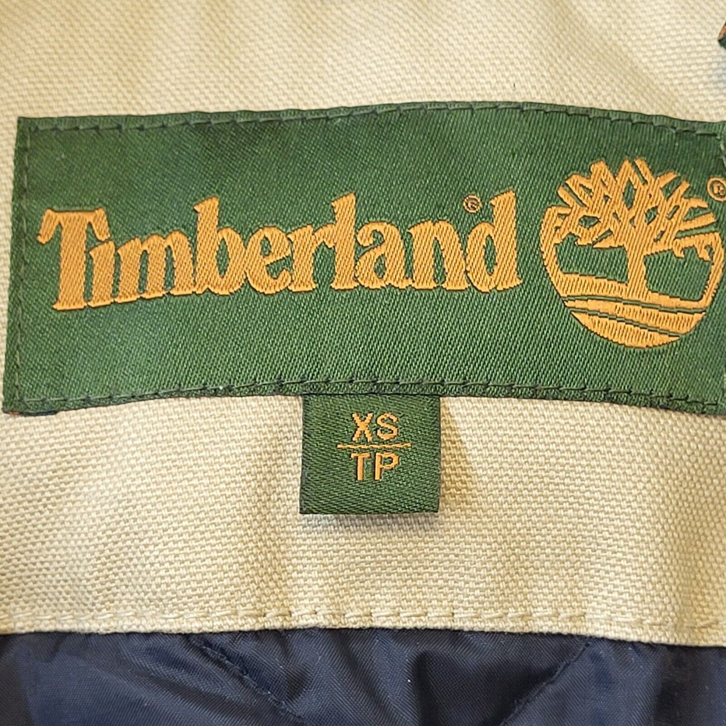 Timberland 90s Vintage Beige Cotton Button Jacket Men's Size XS