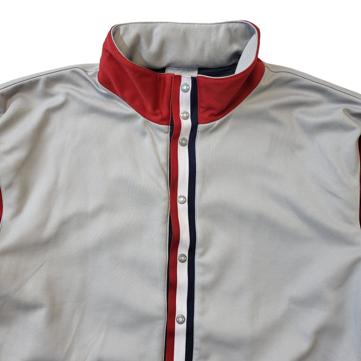 Reebok Y2K Vintage Grey & Red Track Jacket Men's Size Large