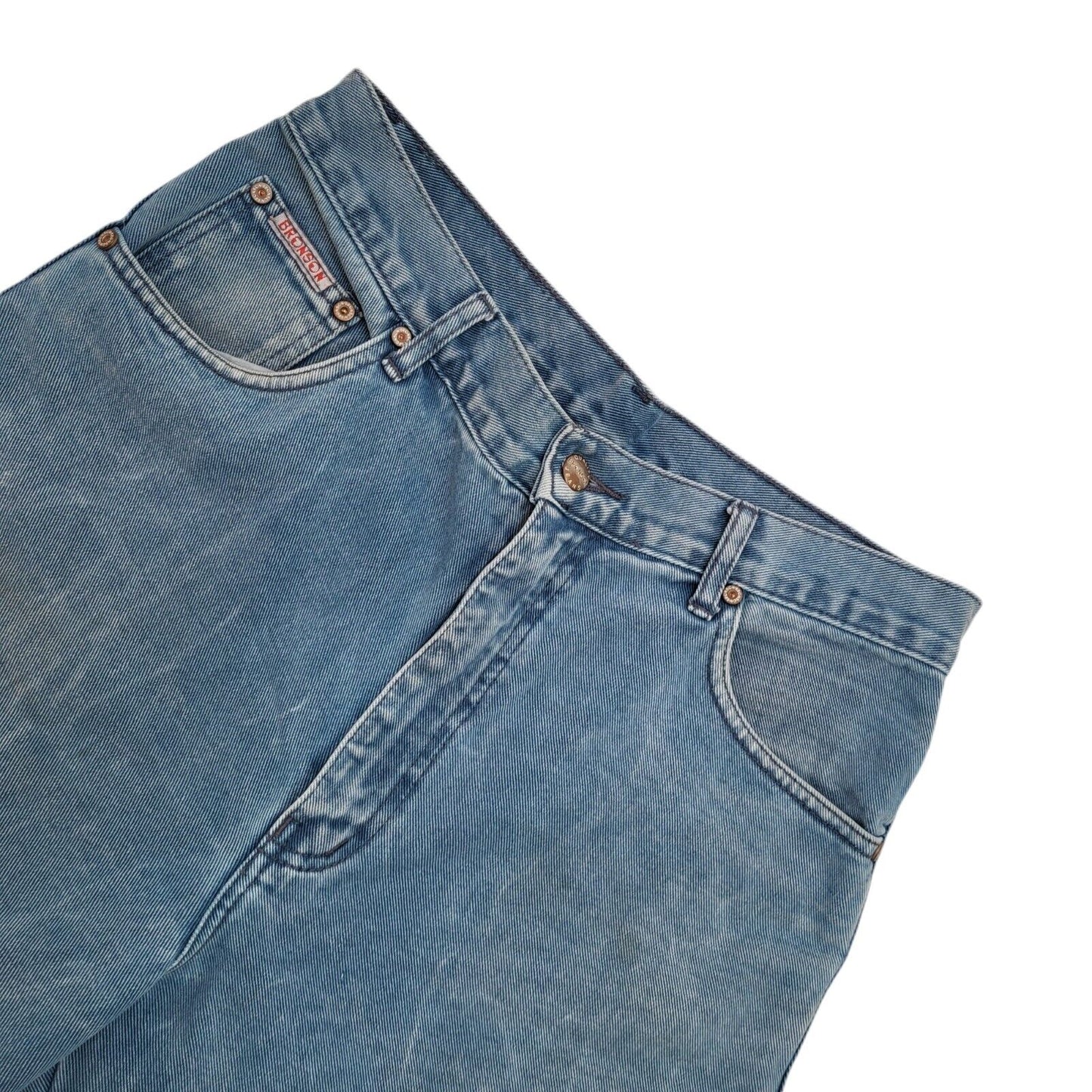 Bronson 90s Vintage Blue Tapered Denim Jeans Men's Size M W32 L32