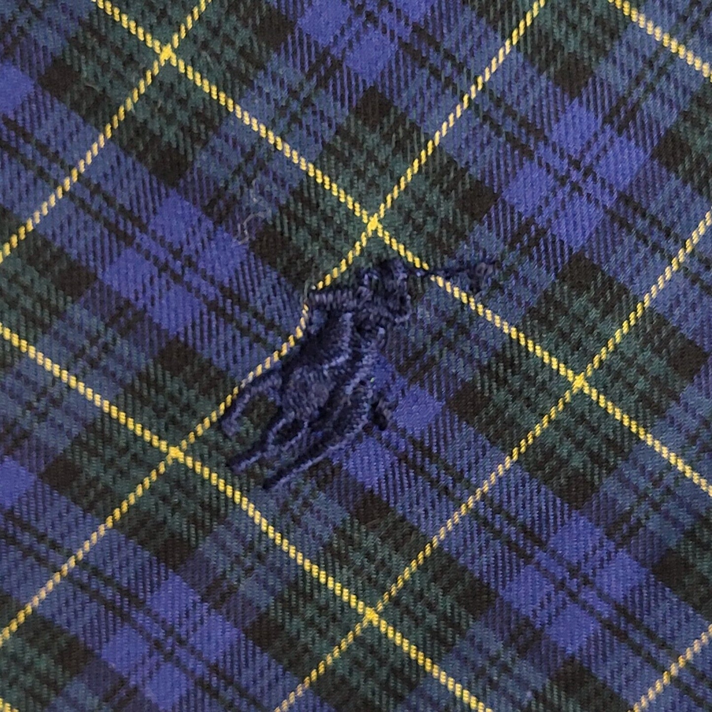 Ralph Lauren Blue Checked Vintage 90's Long Sleeve Shirt UK Men's Size M