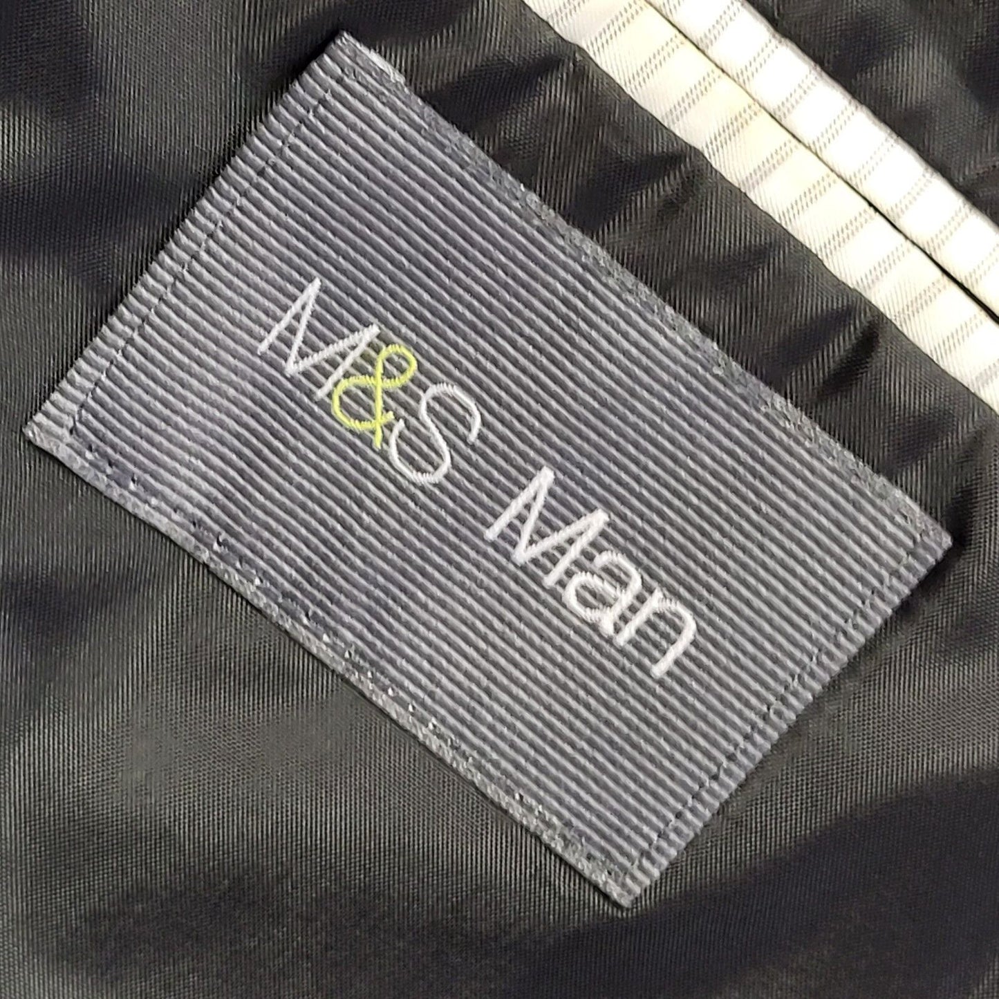 M&S Men Y2k Black Suit Jacket Uk Men's Size 2XL 48"