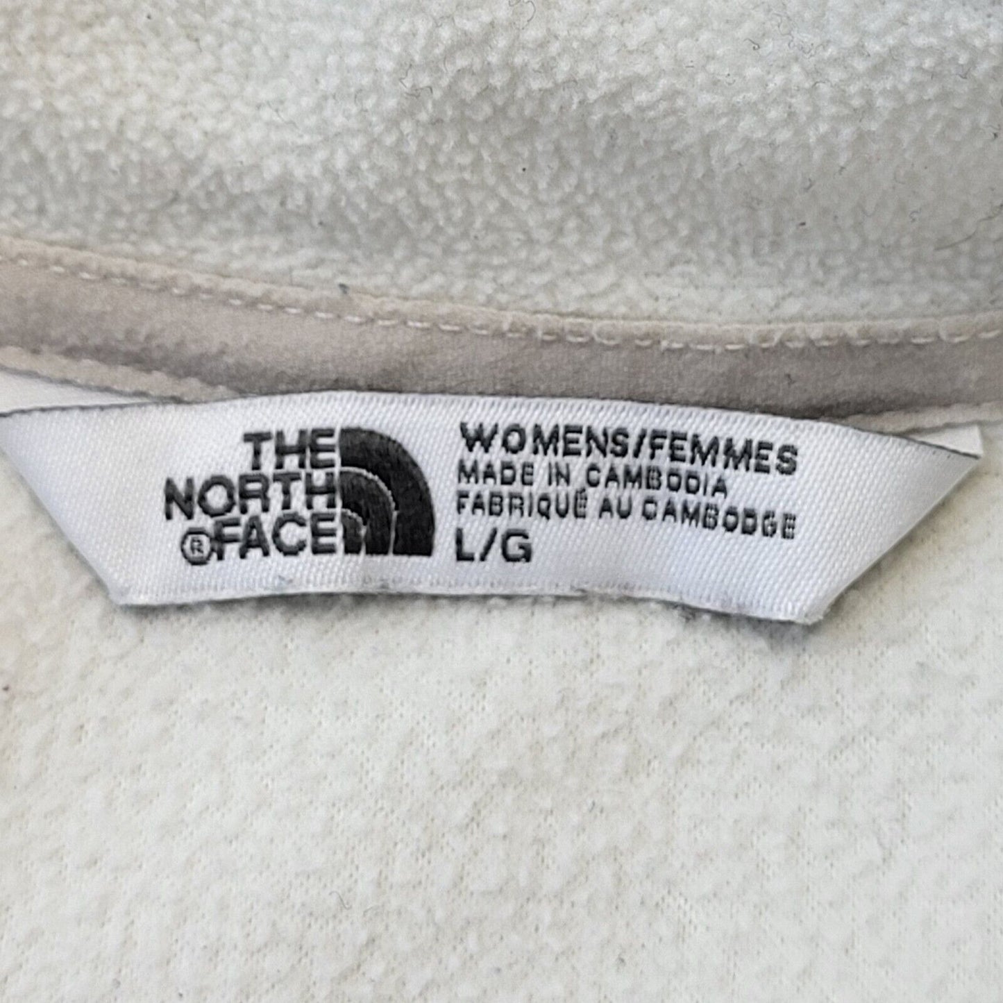 North Face Y2K Fleece Base Layer White 1/4 Zip Women's Size L