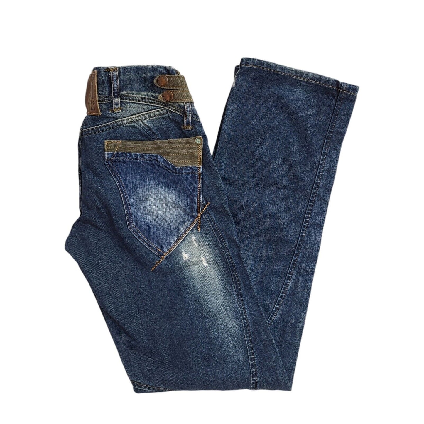 1St Level 90s Blue Straight Leg Denim Jeans Uk Men's Size S W30 L34