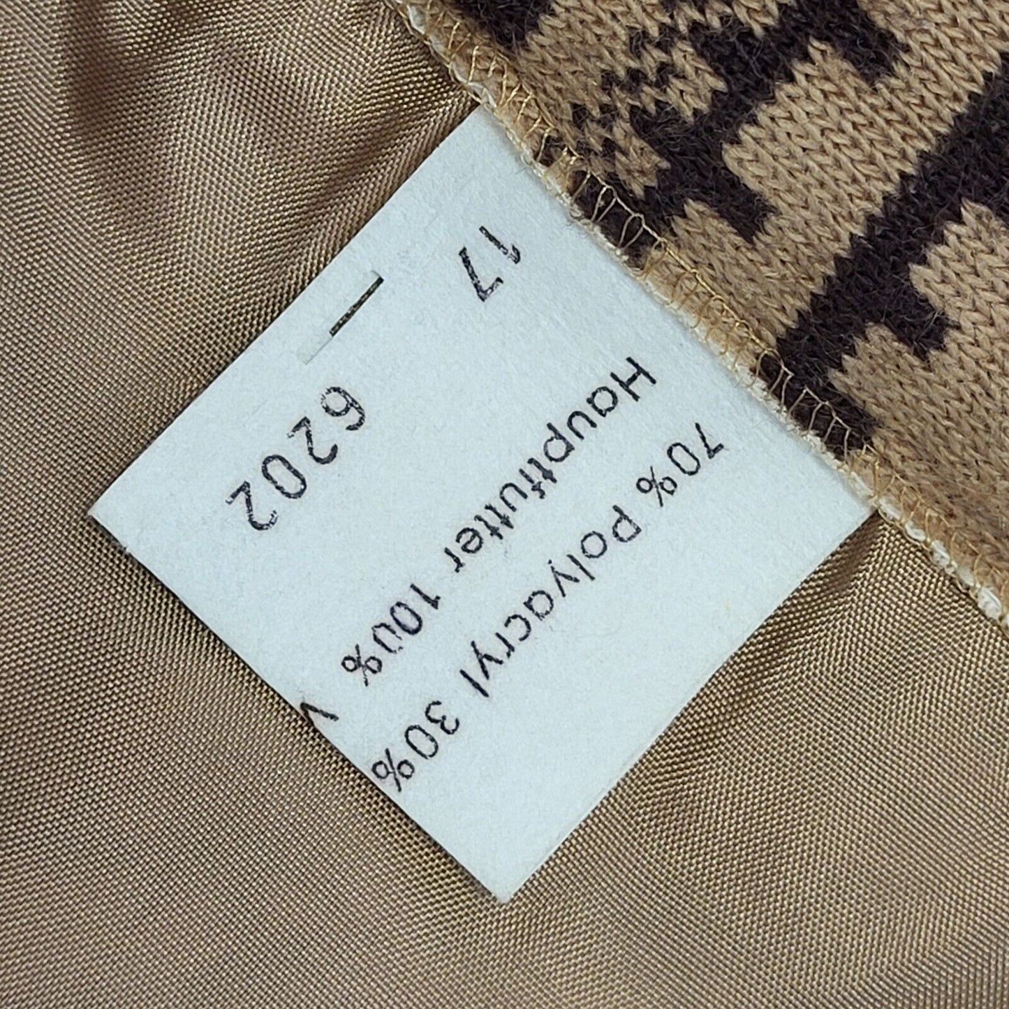 Vintage 90's Brown A-Line Midi Skirt Womens UK Size 14 W32