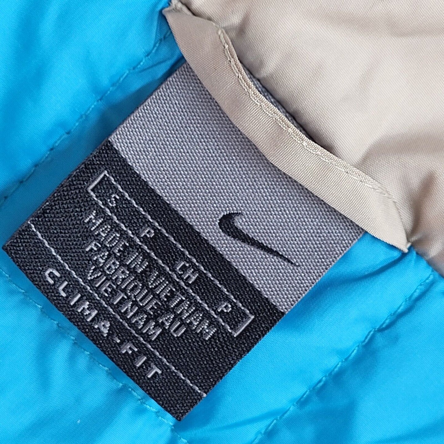 Nike Y2K Beige Zipped Sports Windbreaker Jacket Uk Men's Size S