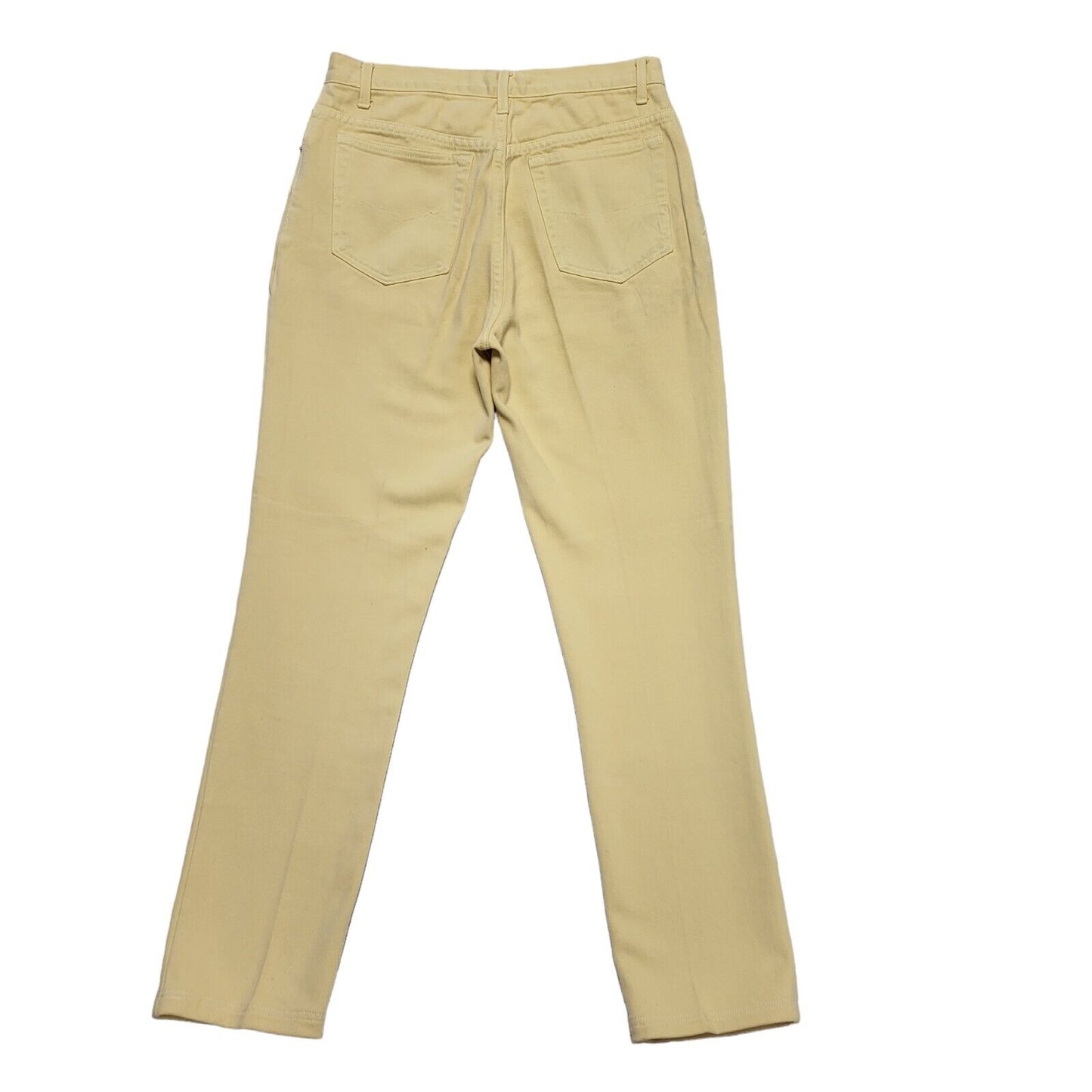 R.I Clothing Vintage 90's Yellow Tapered Jeans UK Women's 12 W30 L29