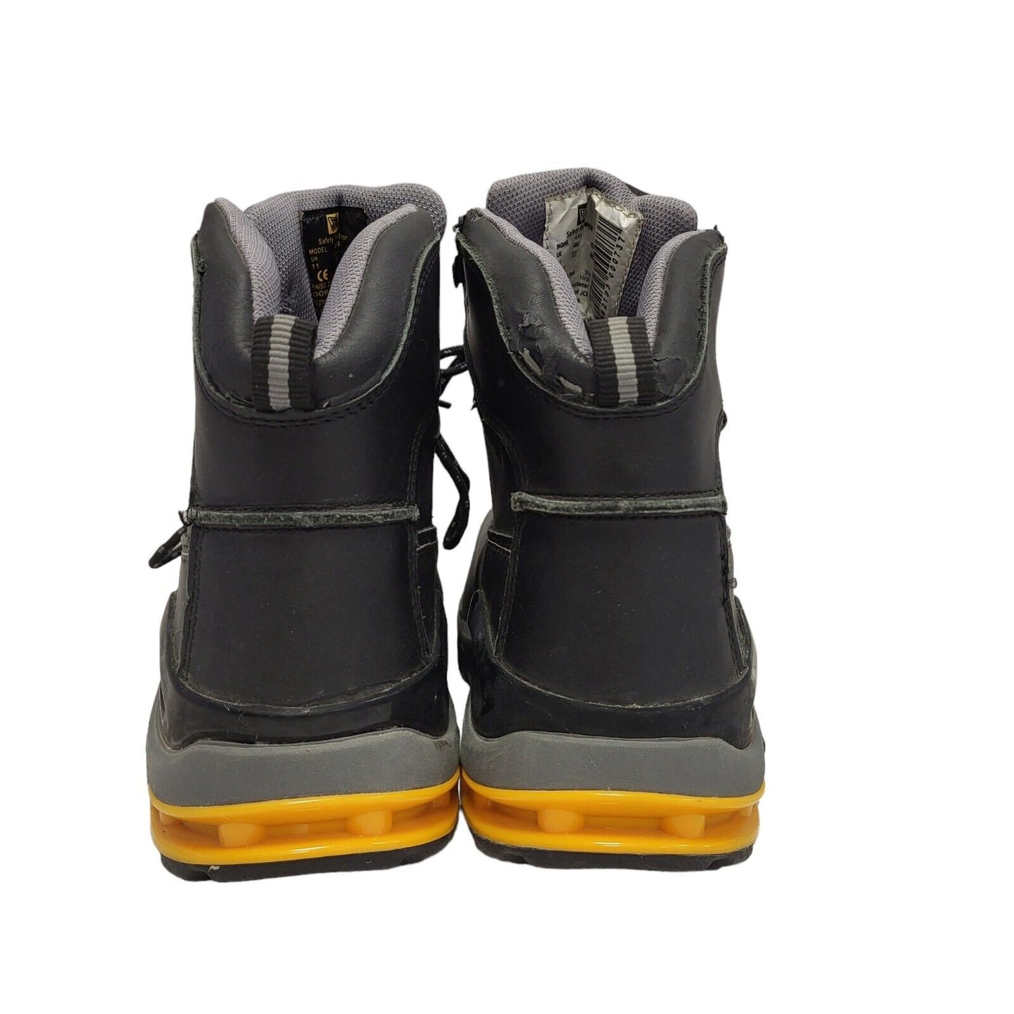 JCB Black Lace-up Leather Work Boots Uk Men's Size 11 EU 45