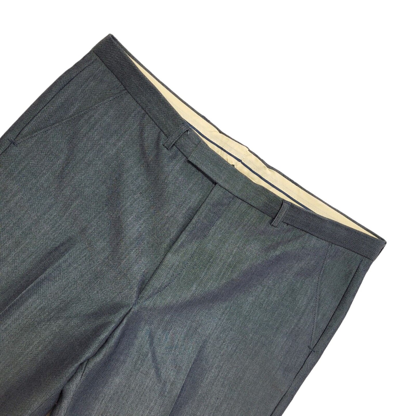 The Label Vintage 90s Blue 2 Piece Suit & Trousers Uk Men's Size L 42" W36 L31