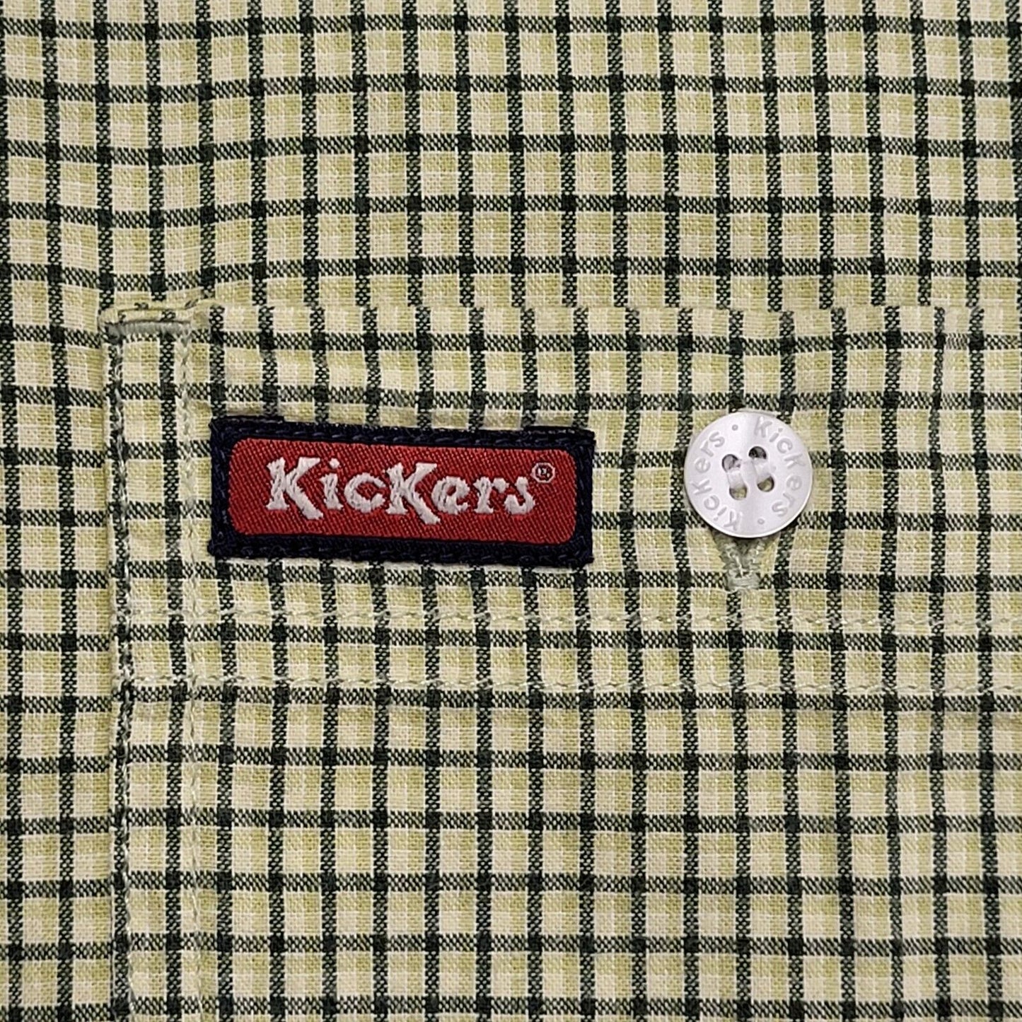 Kickers 90's Checked Long Sleeve Relaxed Fit Shirt Mens XL