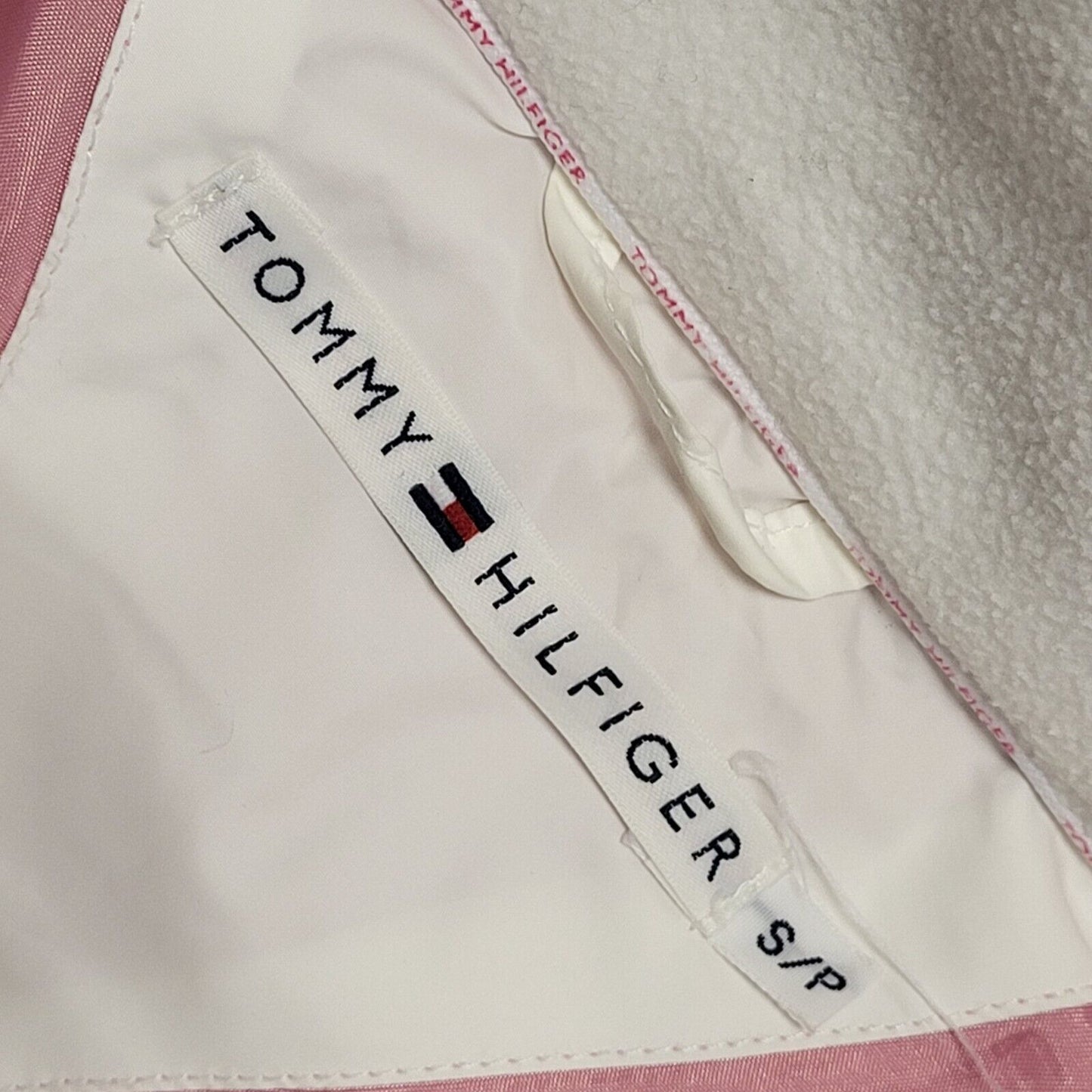Tommy Hilfiger Vintage Y2K White Snap & Zip Jacket Womens UK Size S