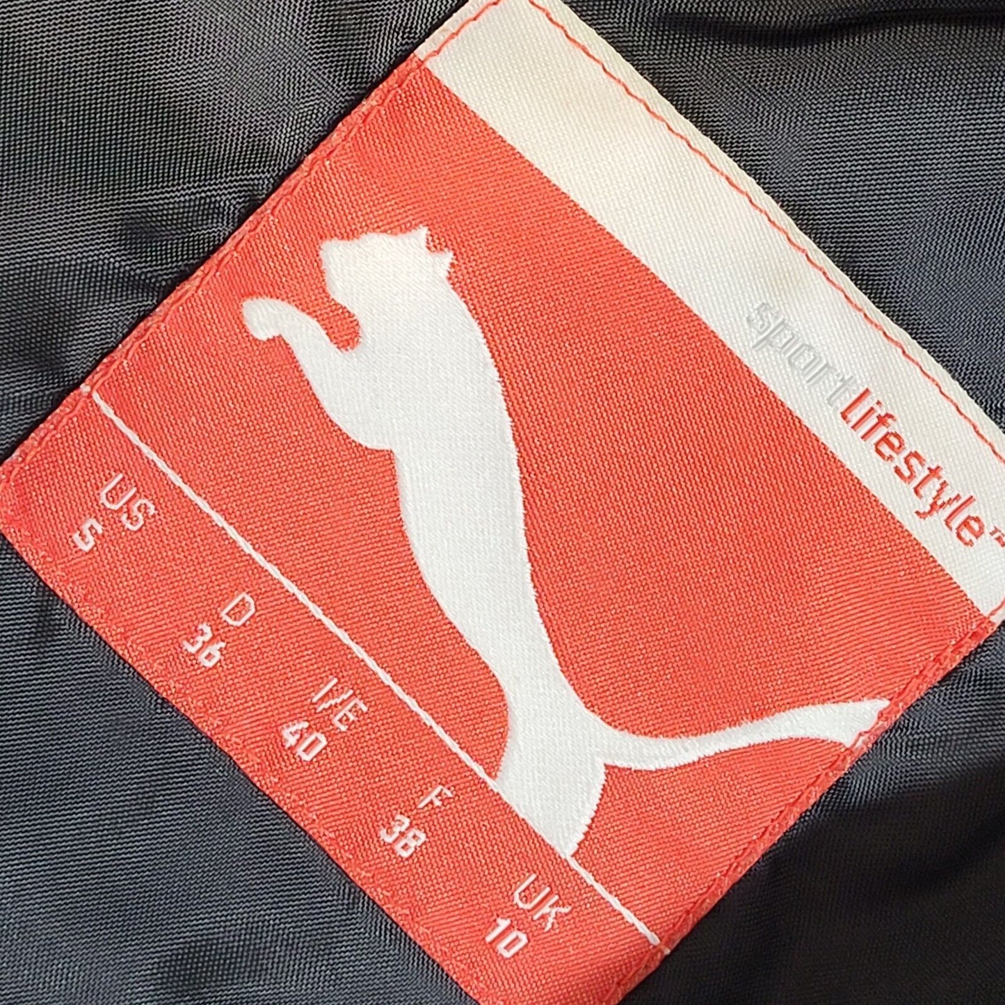 Puma Black Y2K Sports Jacket Uk Women's Size Small