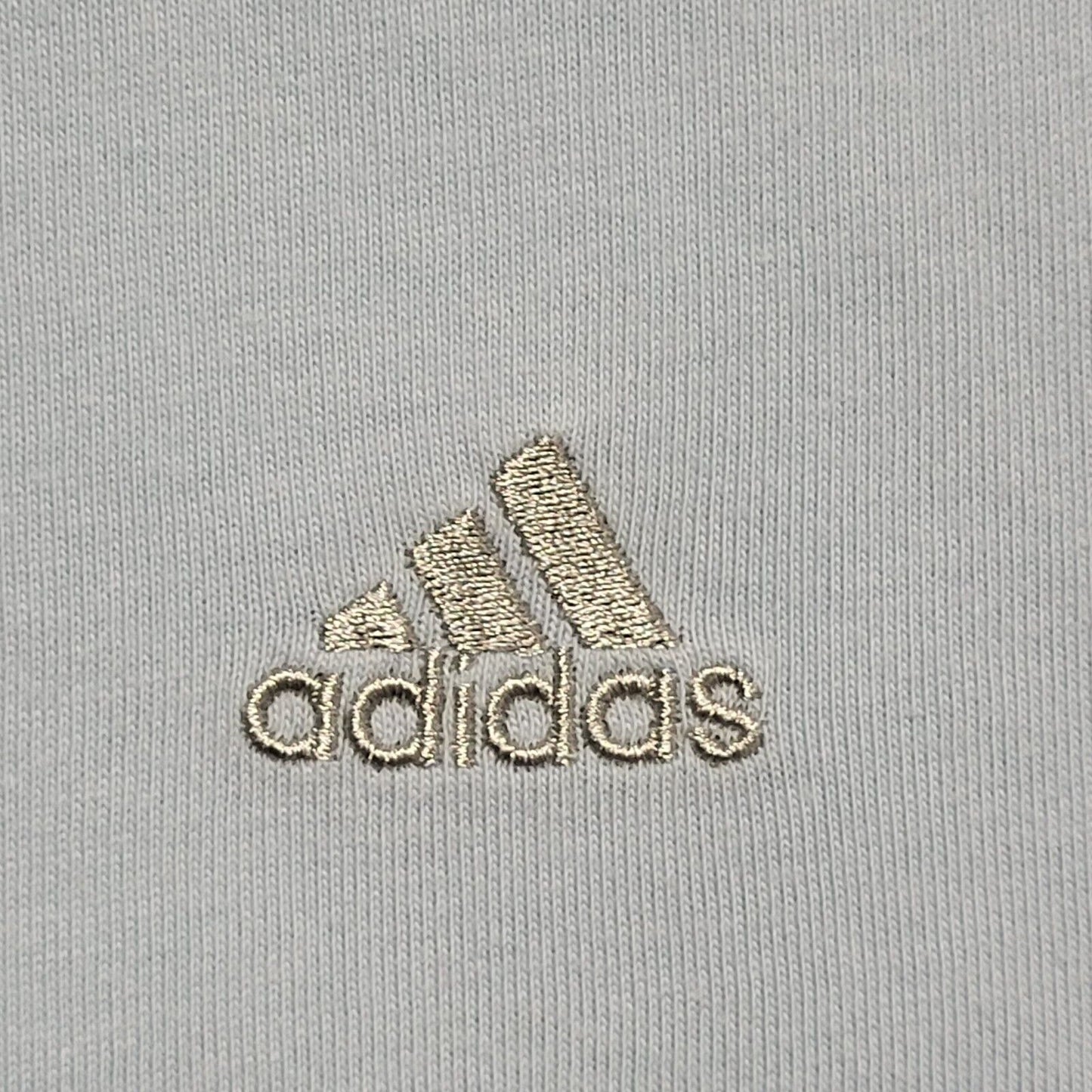 Y2K Vintage Adidas Blue Round Neck T-Shirt Uk Men's Size Large