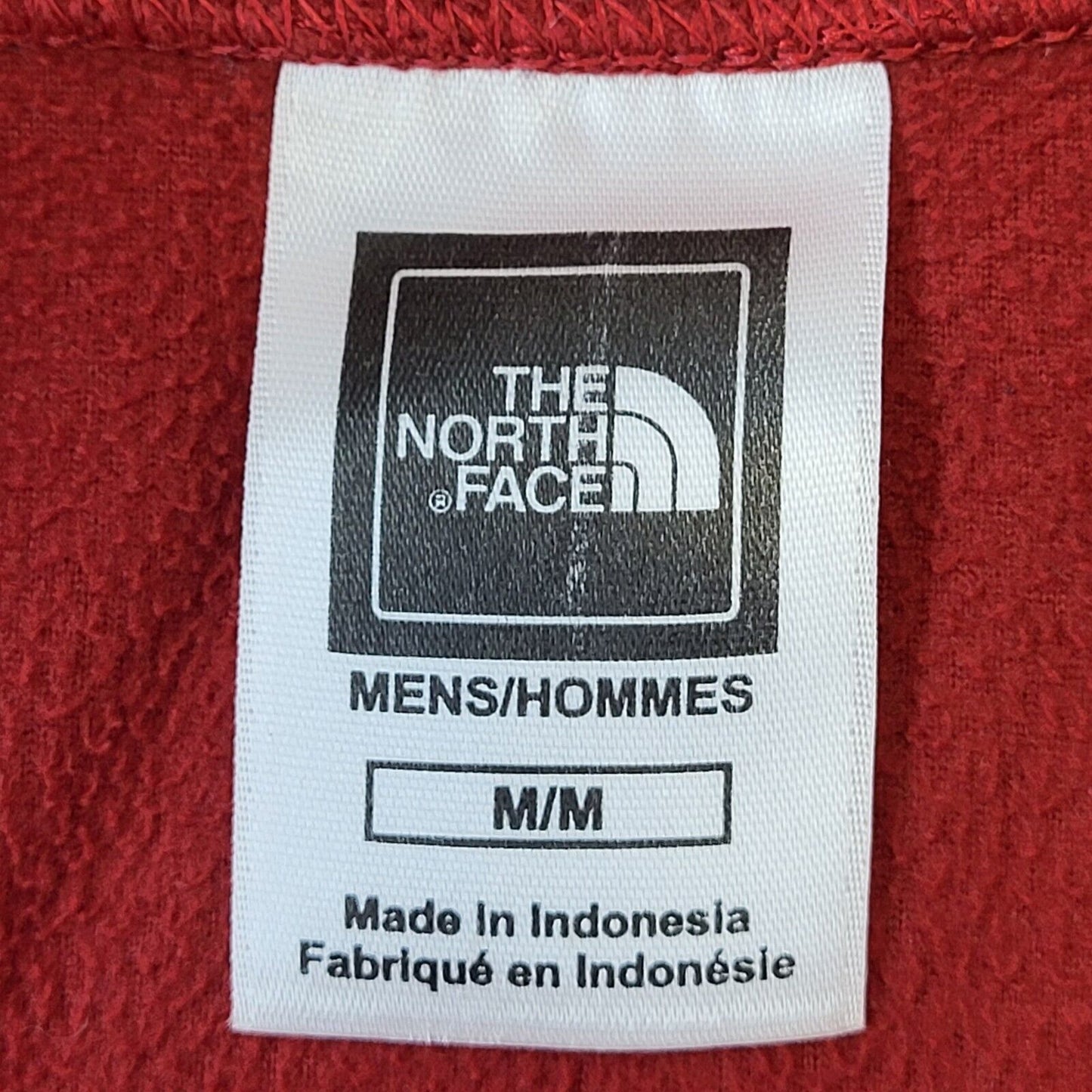 The North Face Red 1/4 Zip Fleece Men's Size M