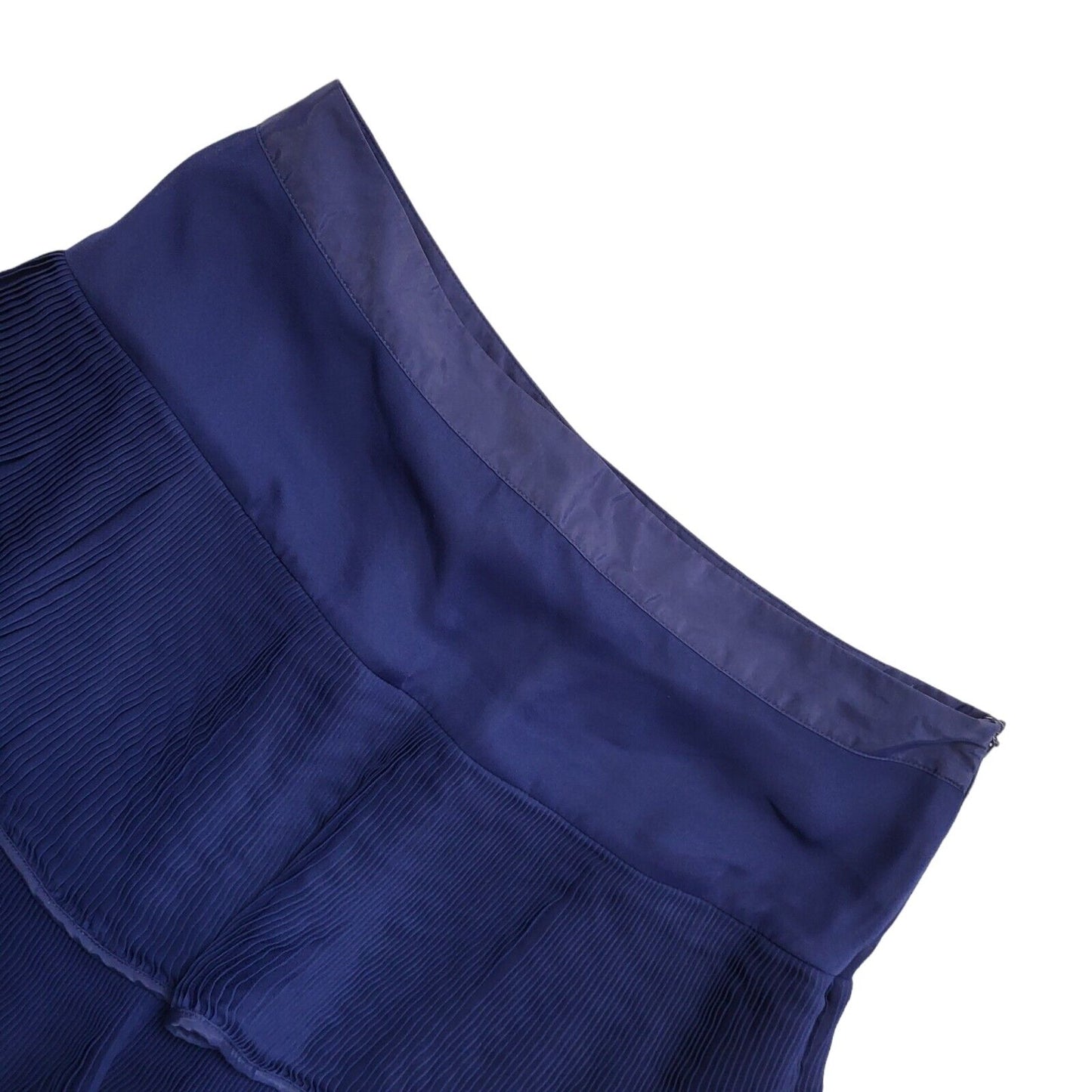Reiss Blue Tiered Skirt Vintage Y2K Womens UK Size 14-16 W32-34