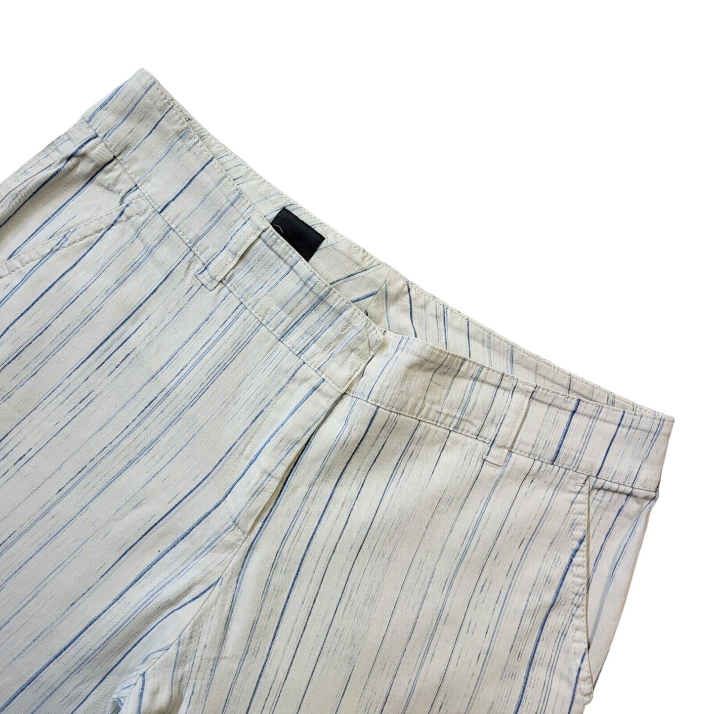 Cinque Y2K Vintage Striped Bootleg Trousers Women's Size 14 W32 L34